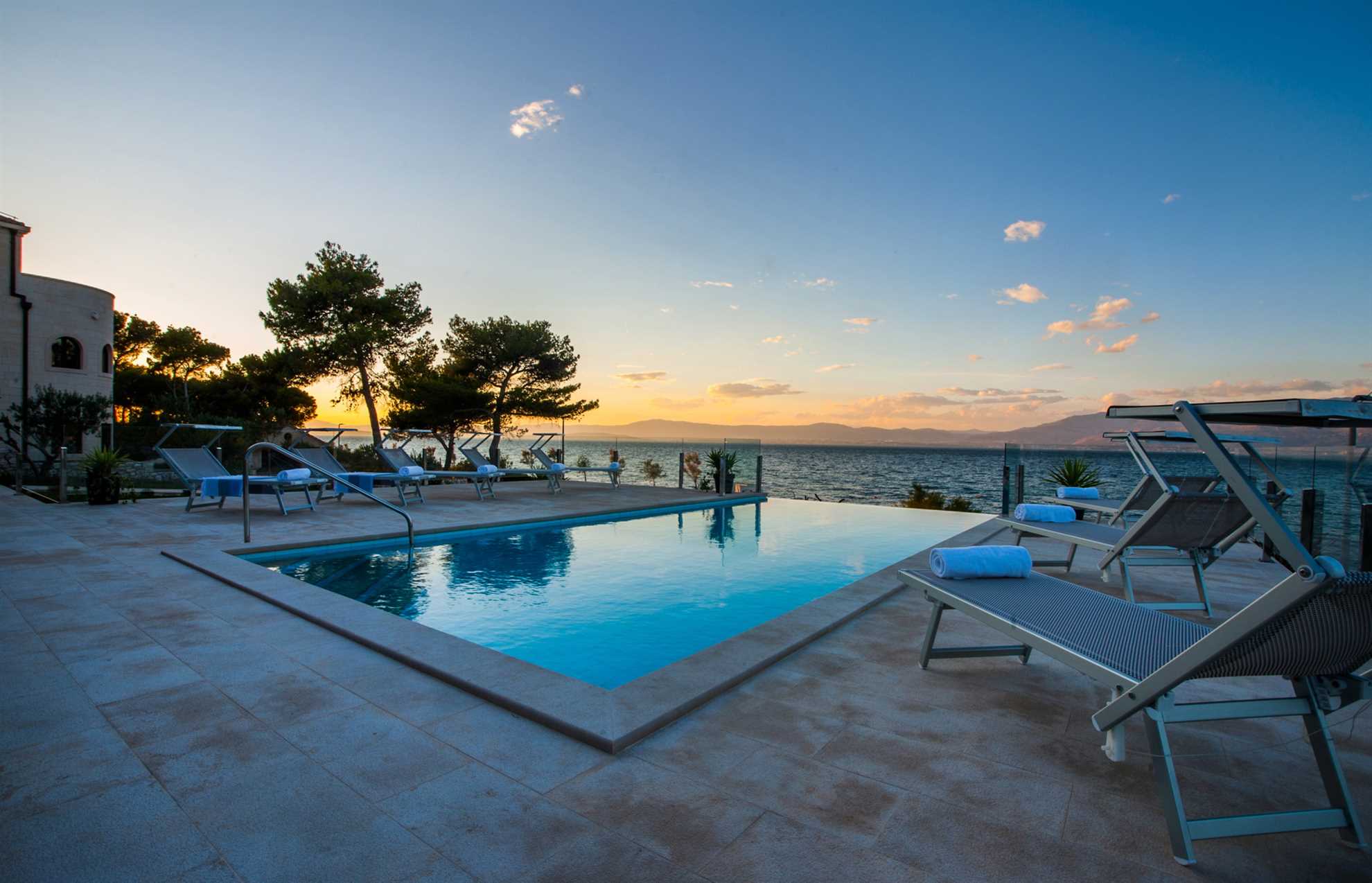 Beachfront Villa Endora with Pool