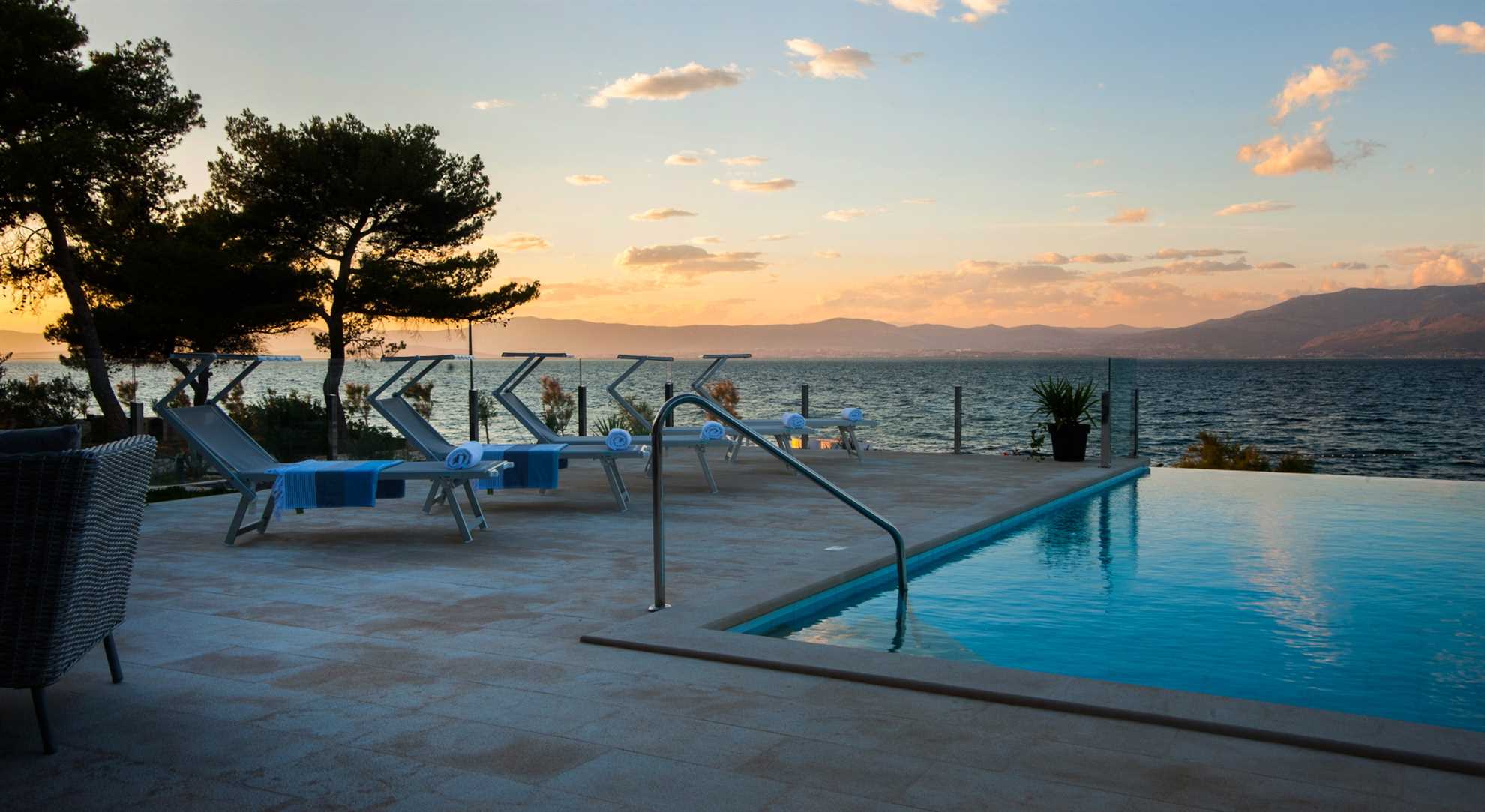 Beachfront Villa Endora with Pool