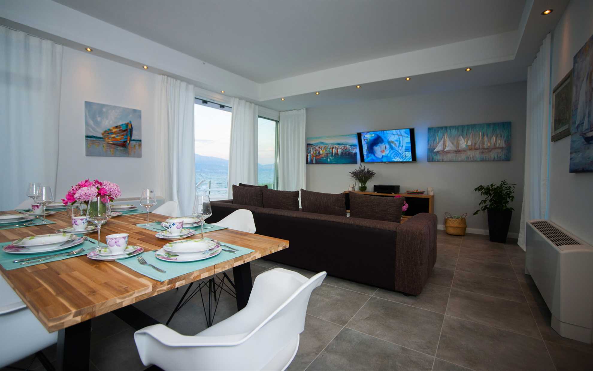 Beachfront Villa Endora with Pool