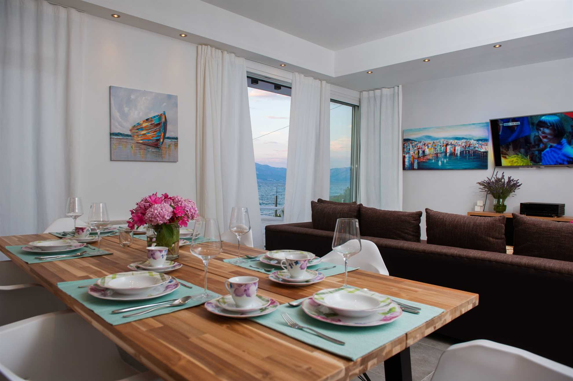 Beachfront Villa Endora with Pool