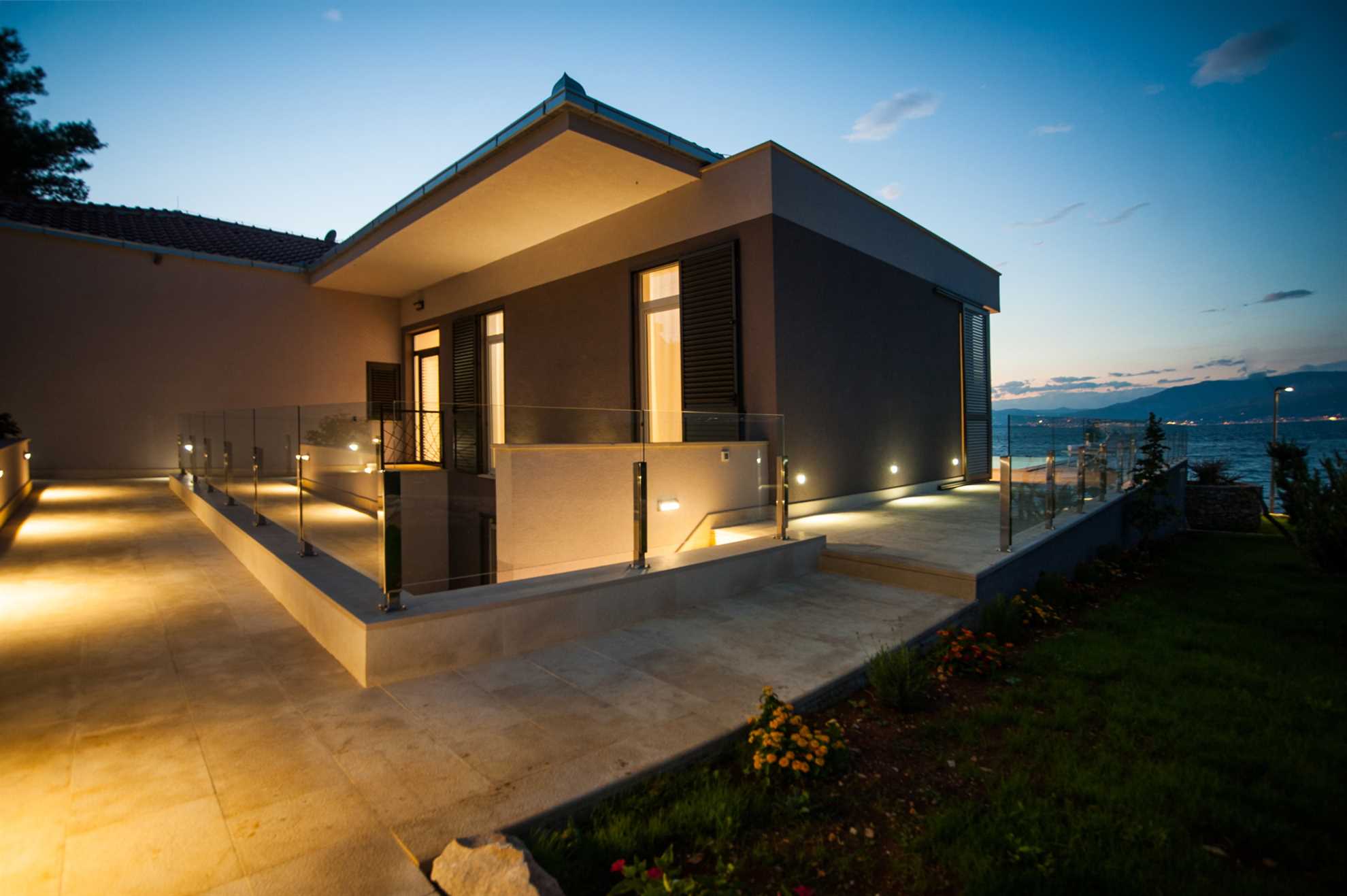 Beachfront Villa Endora with Pool
