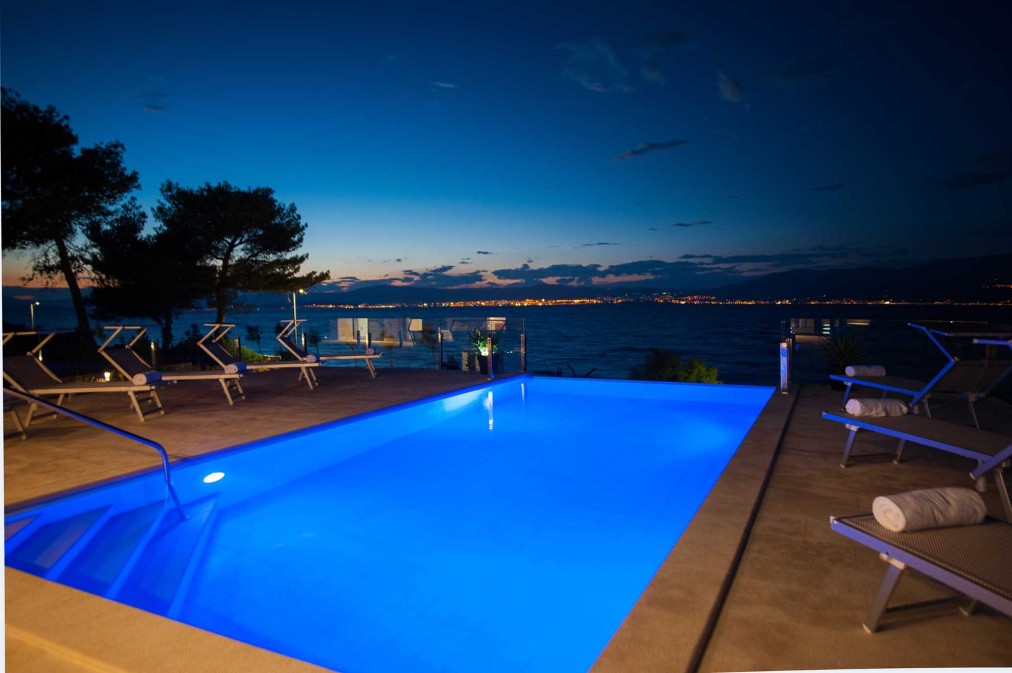 Beachfront Villa Endora with Pool