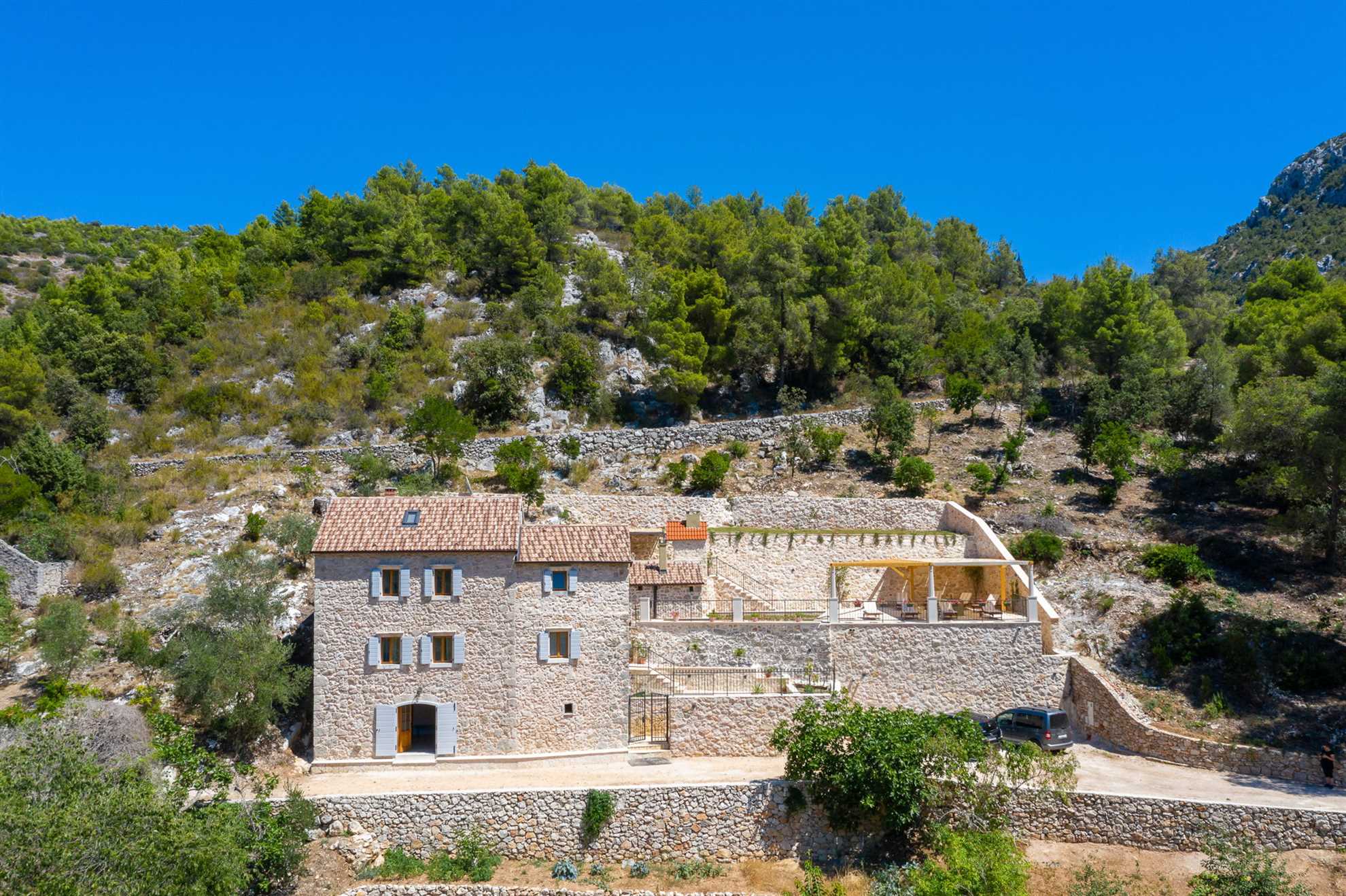Country Villa Hvar Hill with Pool