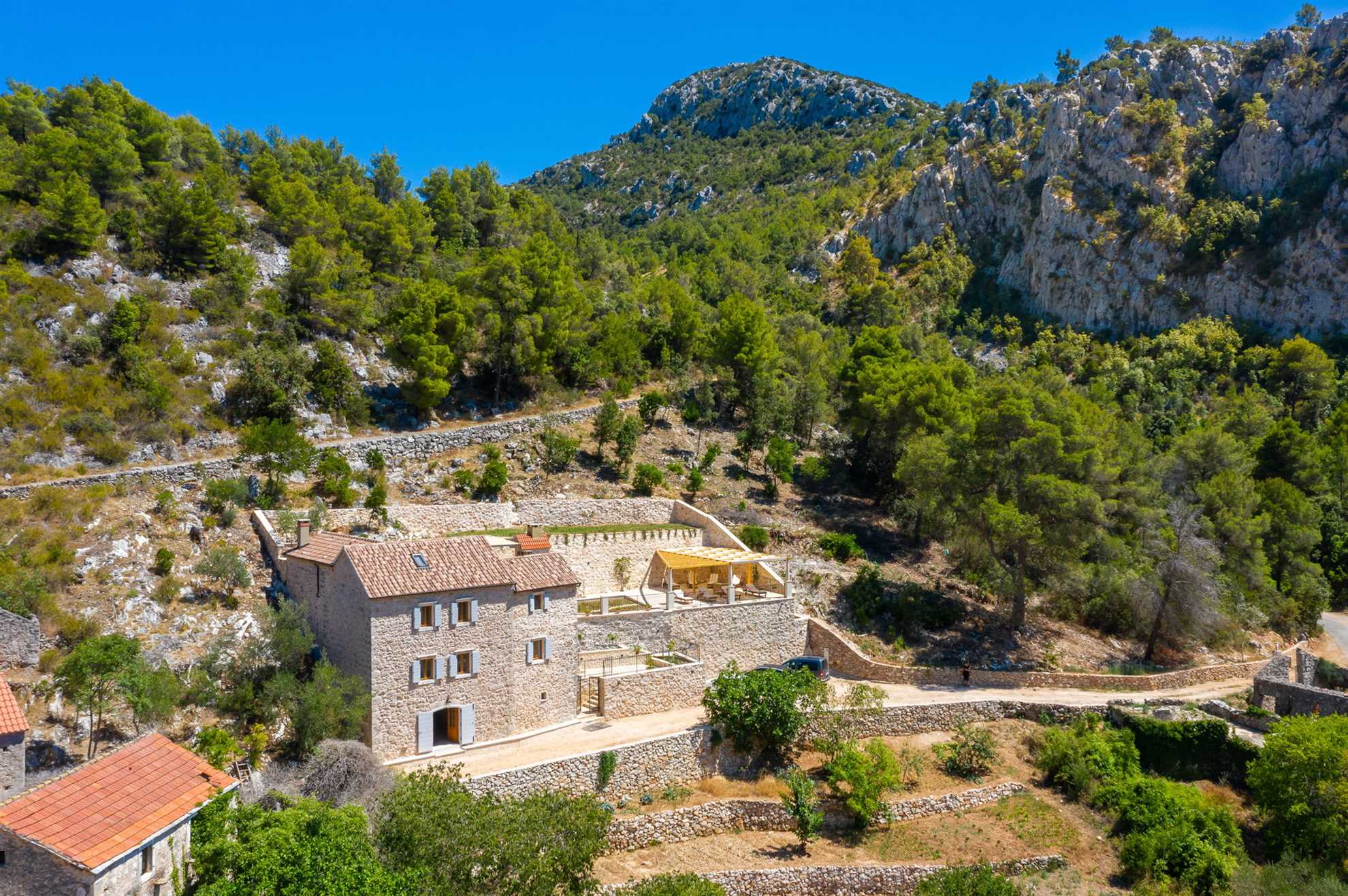 Country Villa Hvar Hill with Pool