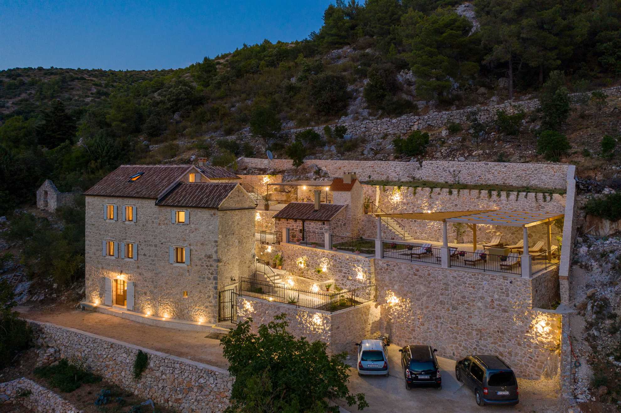 Country Villa Hvar Hill with Pool