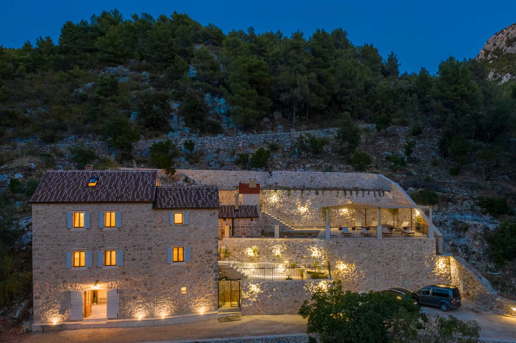 Country Villa Hvar Hill with Pool