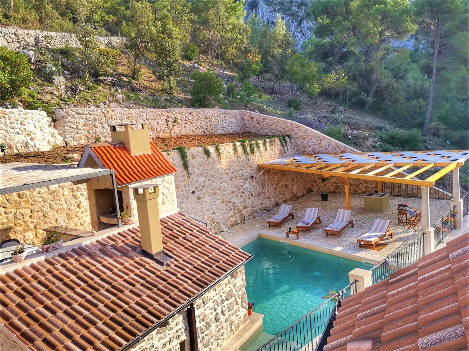 Country Villa Hvar Hill with Pool