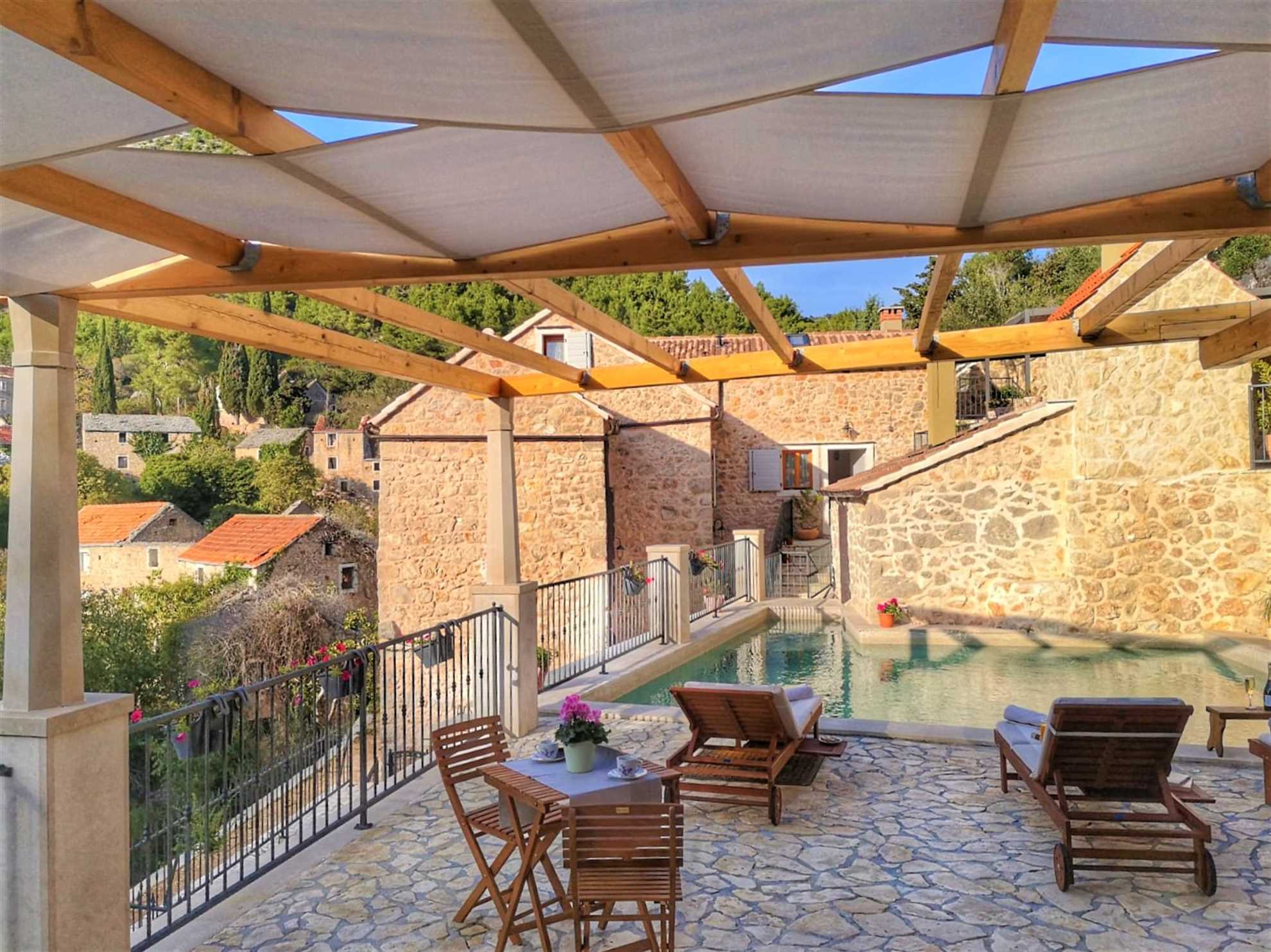 Country Villa Hvar Hill with Pool