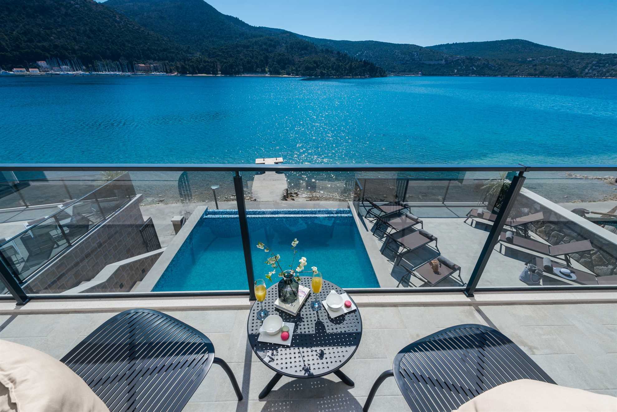 Beachfront Villa Absoluta with Pool
