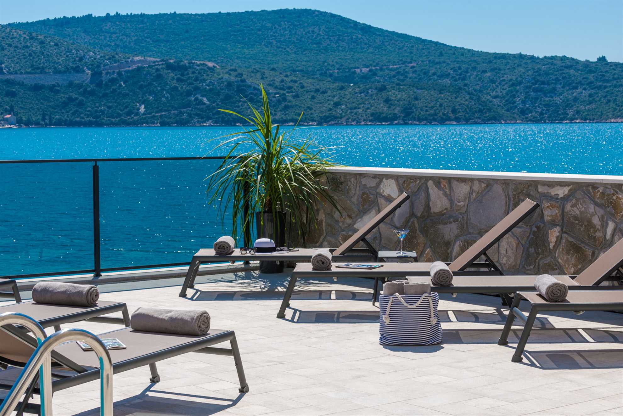 Beachfront Villa Absoluta with Pool