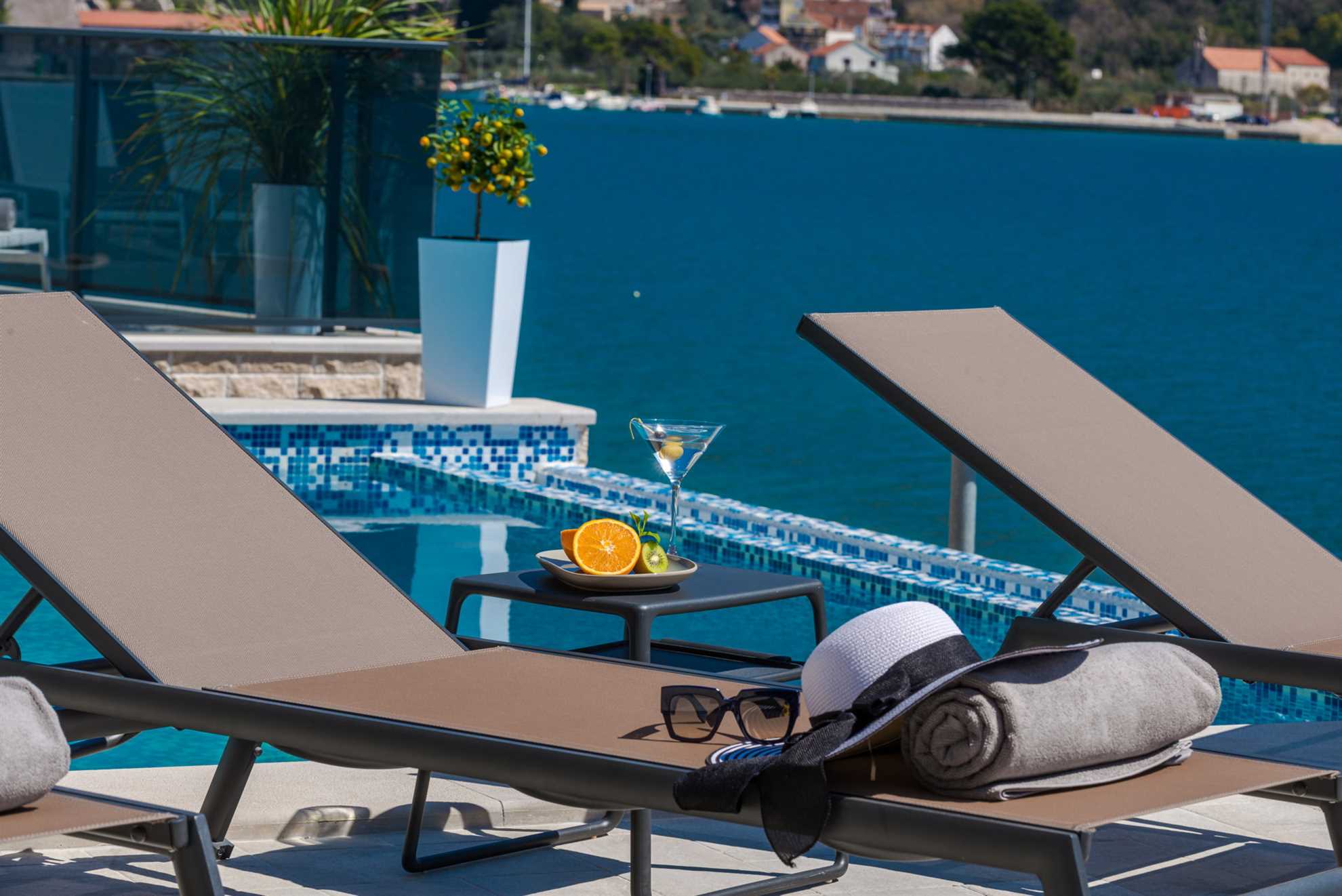 Beachfront Villa Absoluta with Pool
