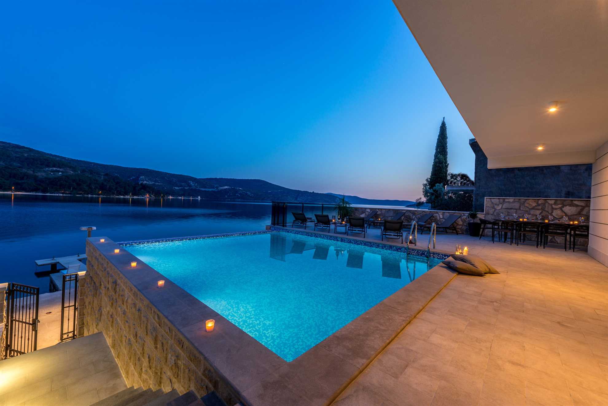 Beachfront Villa Absoluta with Pool