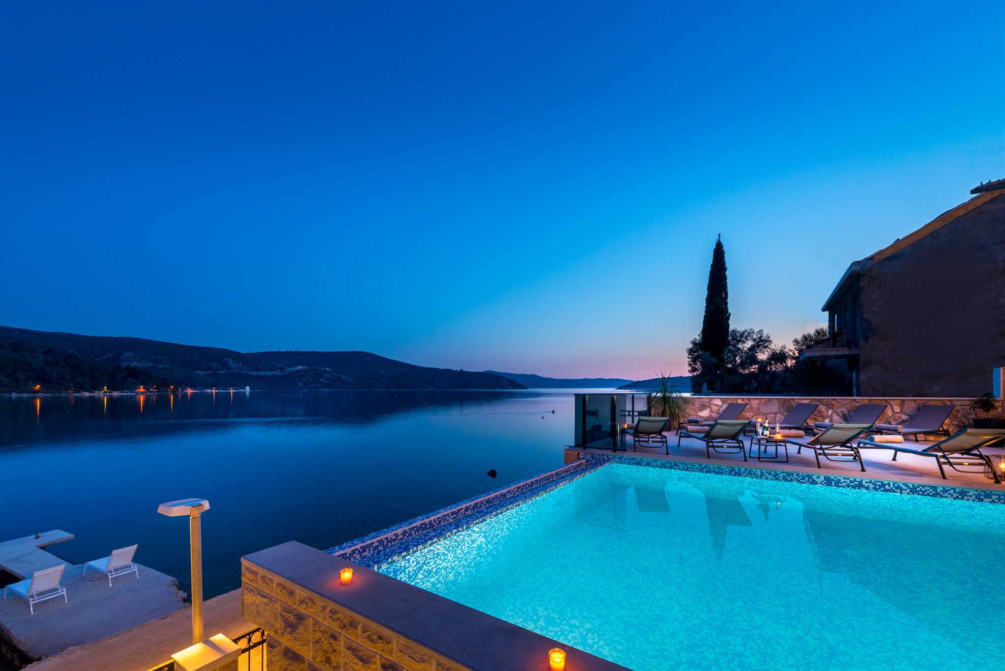 Beachfront Villa Absoluta with Pool