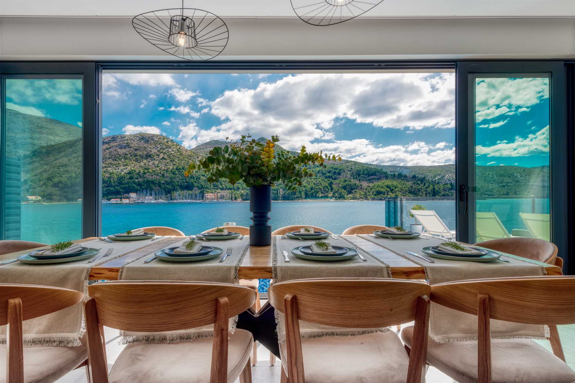 Beachfront Villa Suprema with Pool