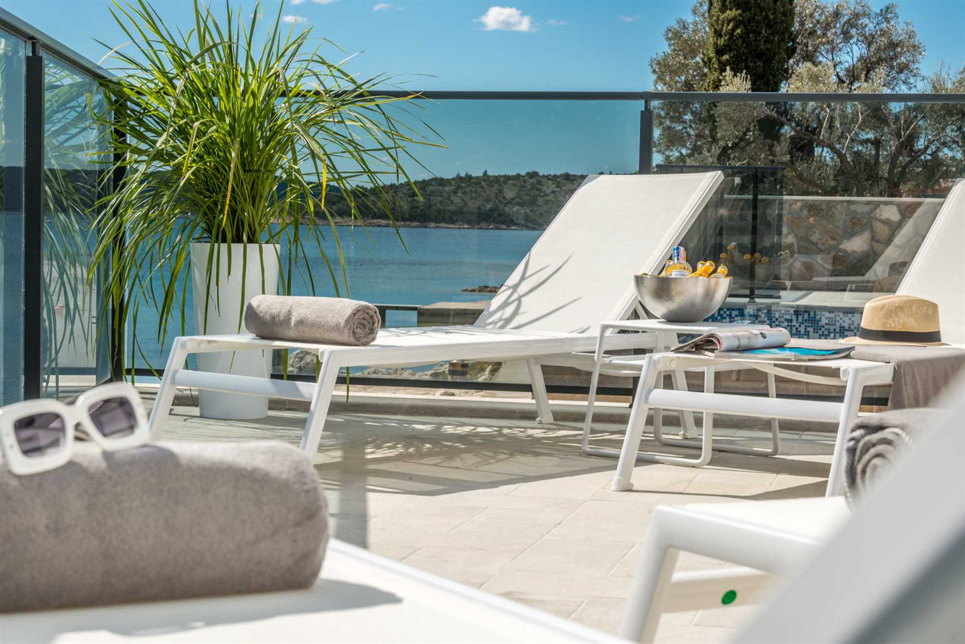 Beachfront Villa Suprema with Pool