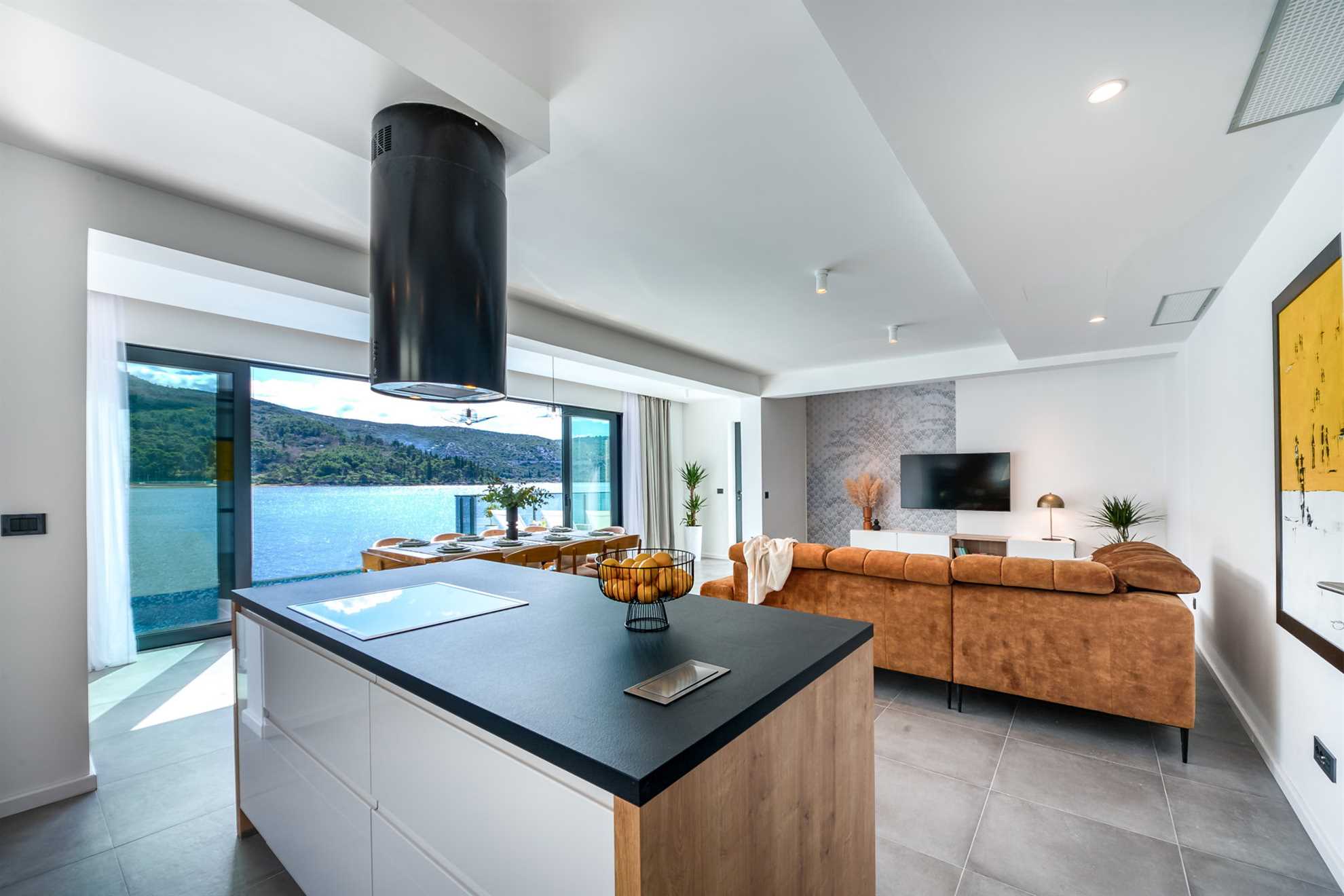 Beachfront Villa Suprema with Pool