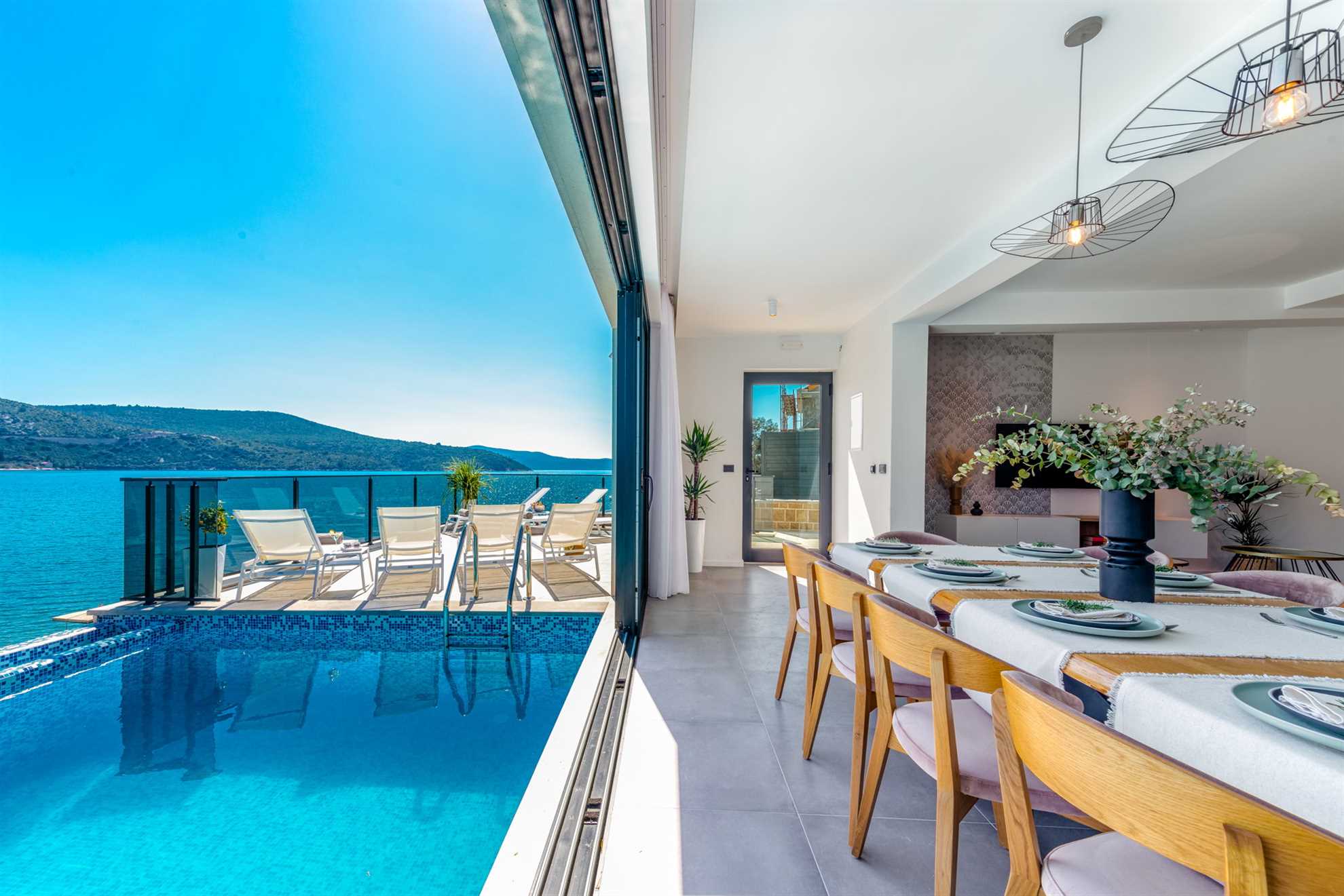 Beachfront Villa Suprema with Pool