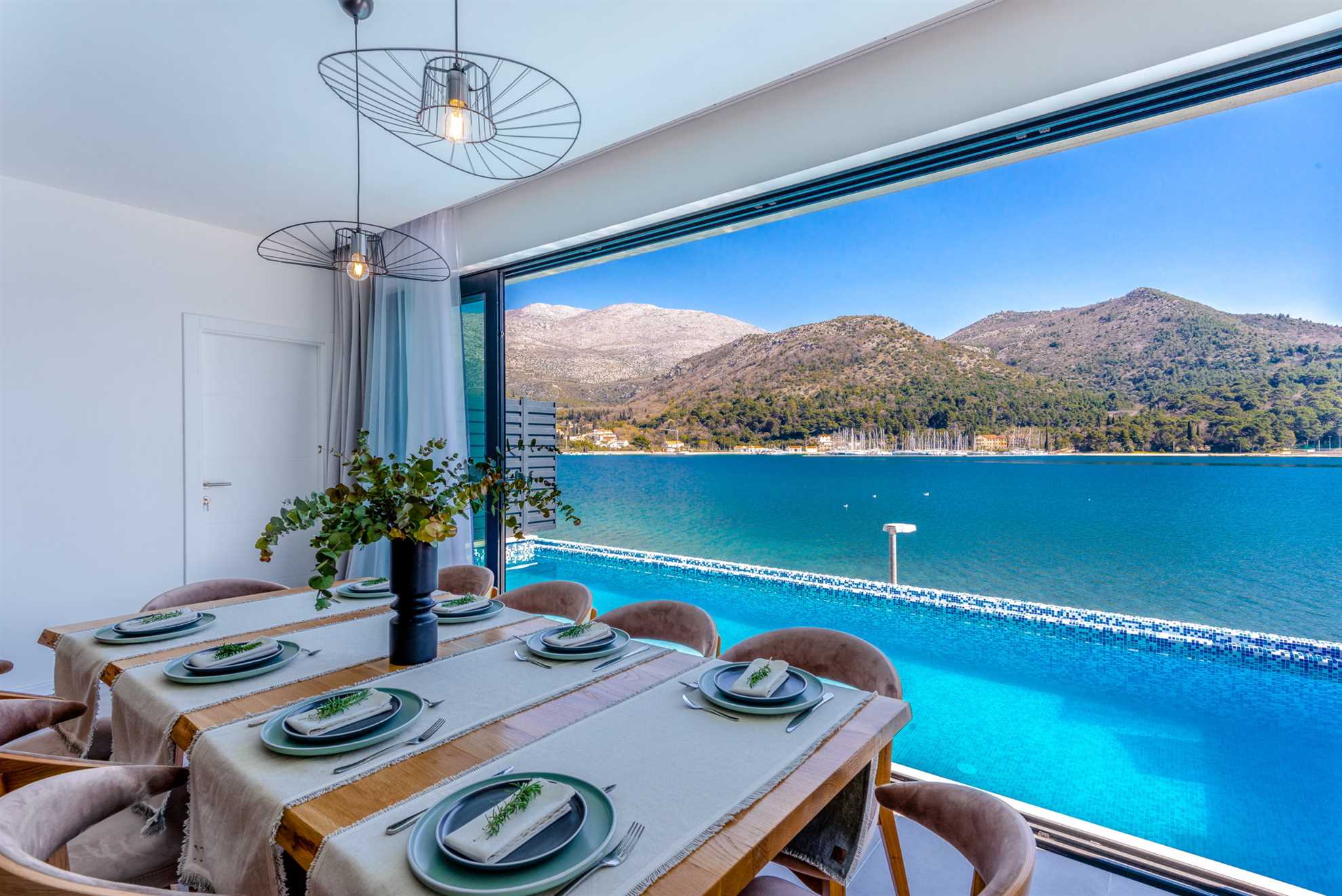 Beachfront Villa Suprema with Pool