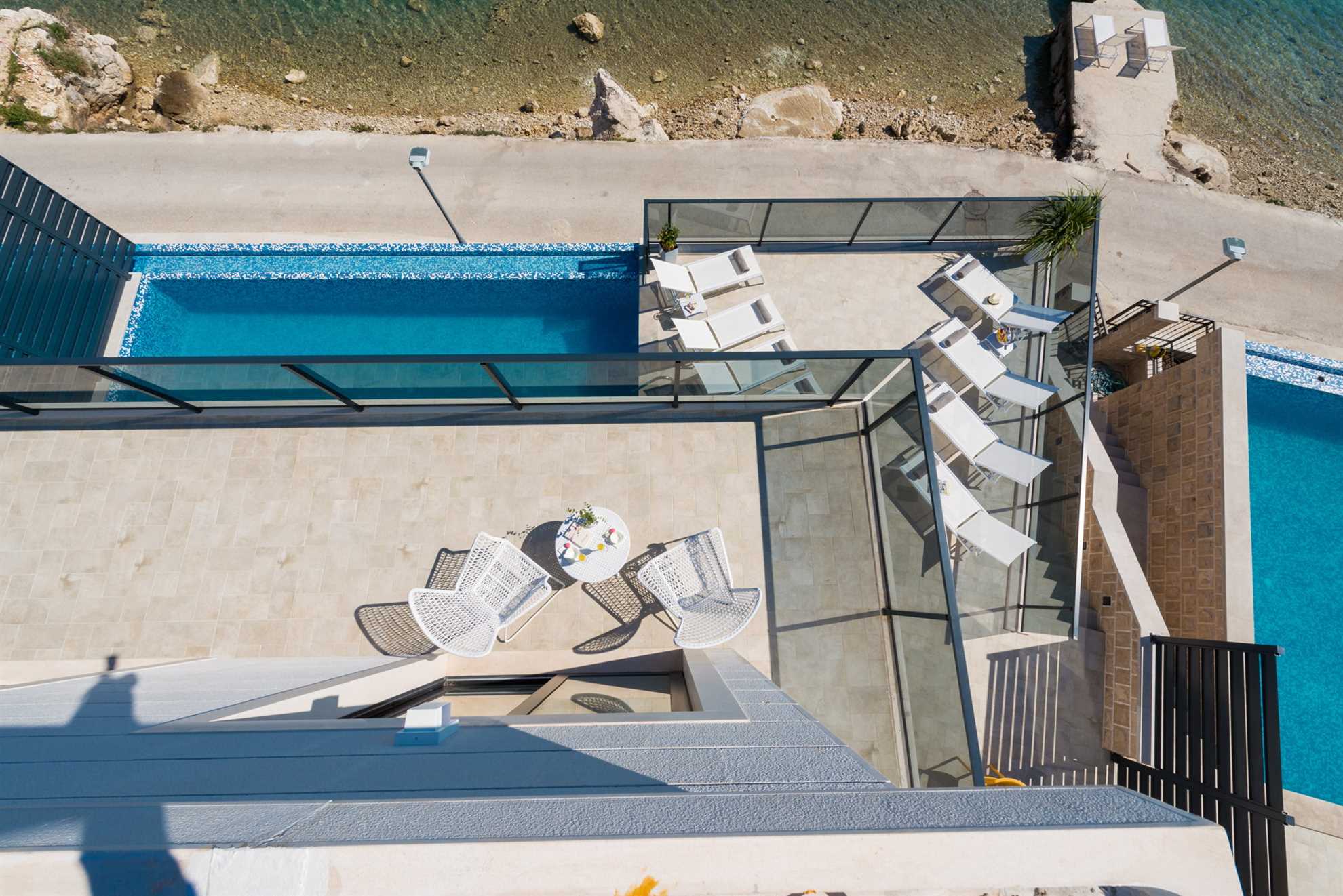 Beachfront Villa Suprema with Pool