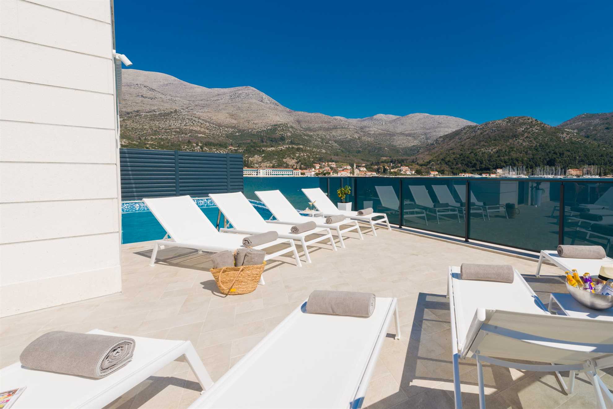 Beachfront Villa Suprema with Pool