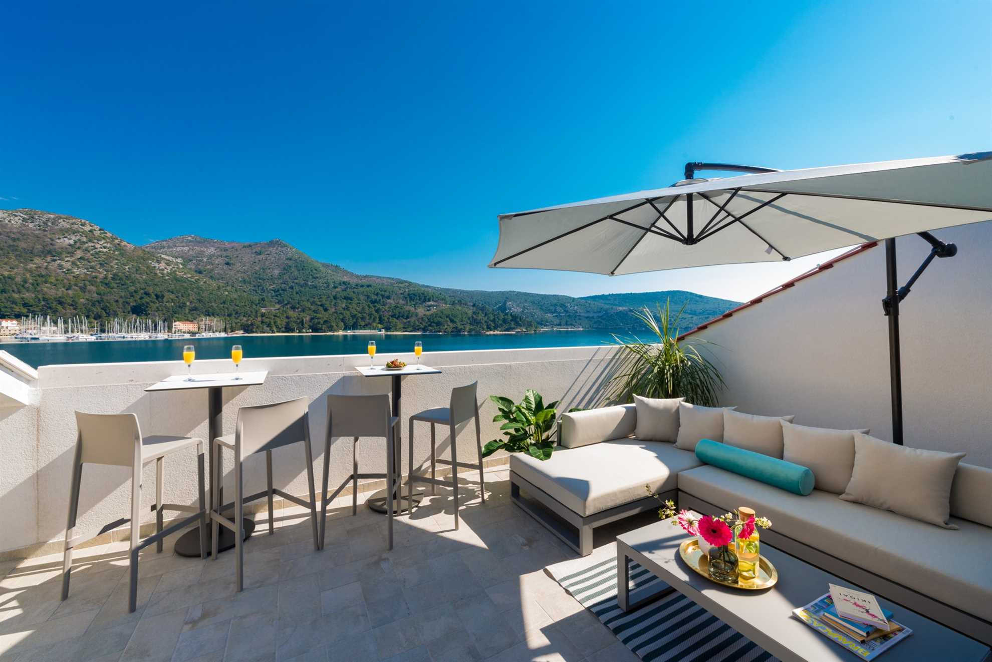 Beachfront Villa Suprema with Pool