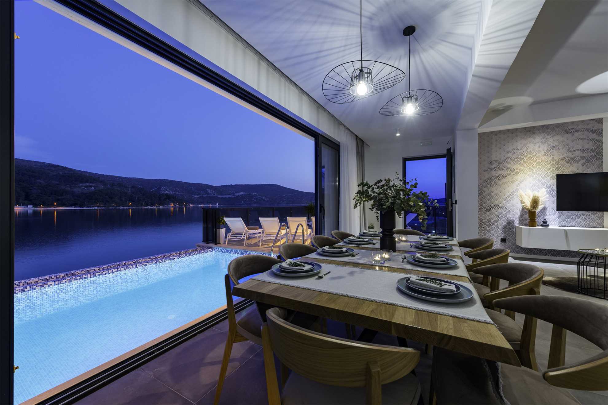 Beachfront Villa Suprema with Pool