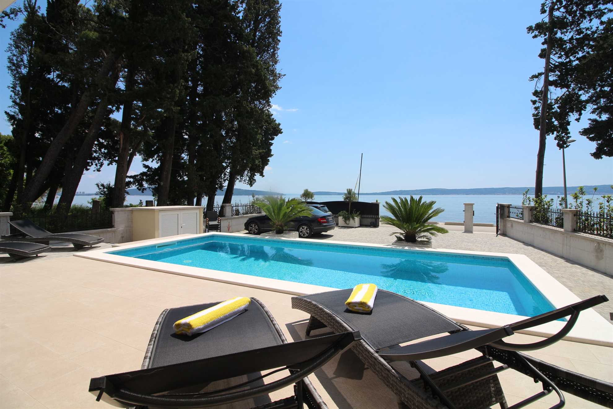 Beachfront Villa Sea Mystery with Pool