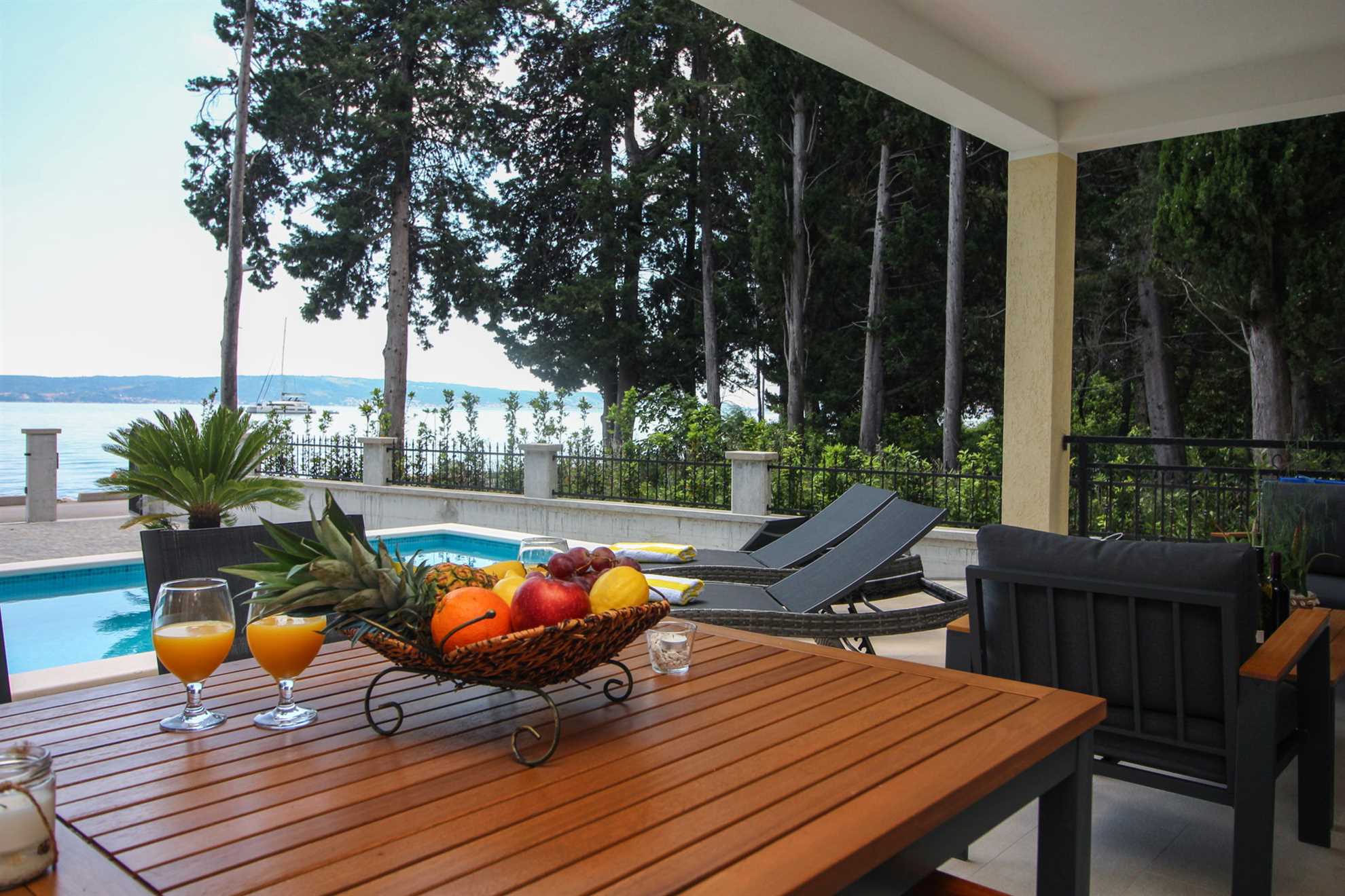 Beachfront Villa Sea Mystery with Pool
