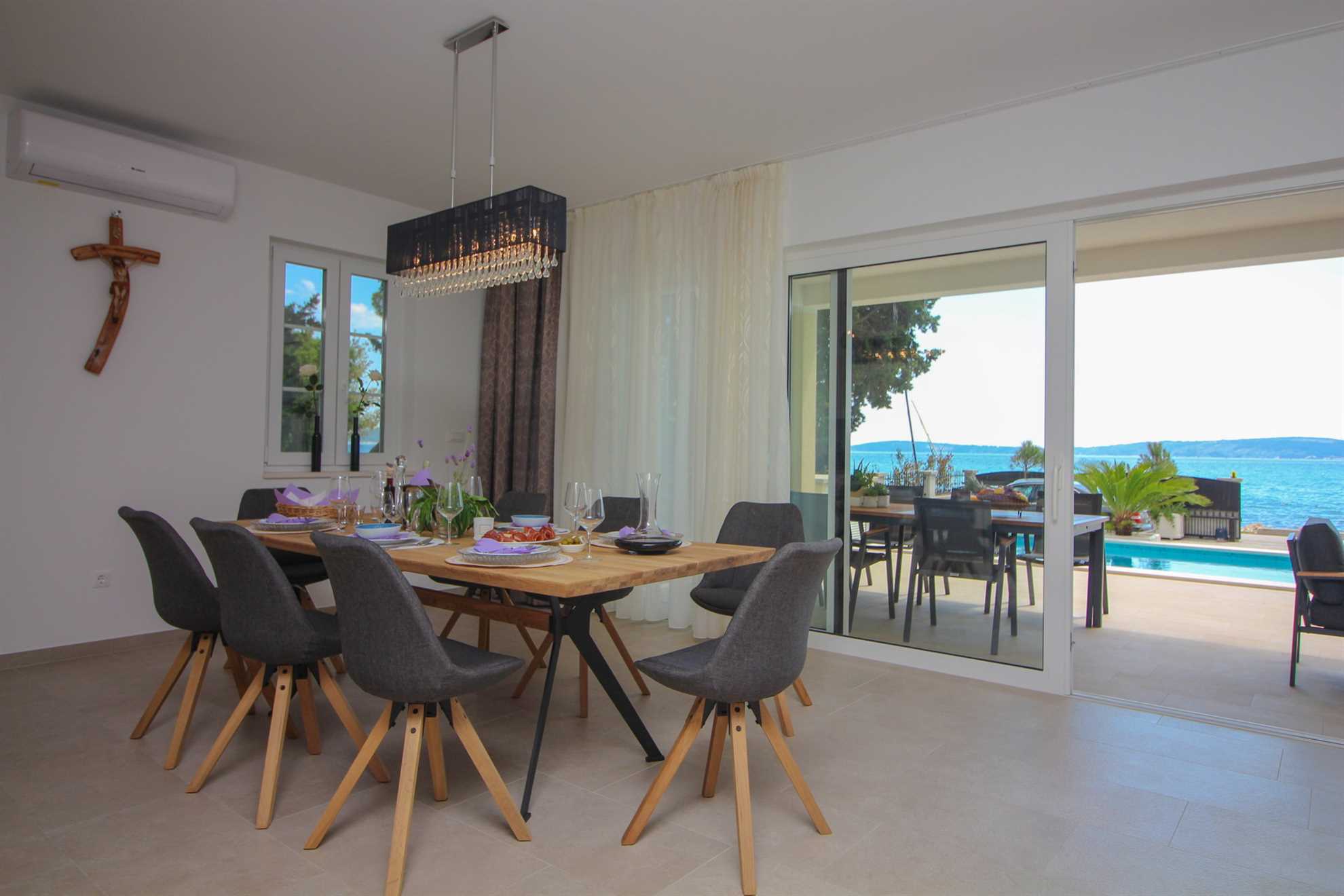 Beachfront Villa Sea Mystery with Pool