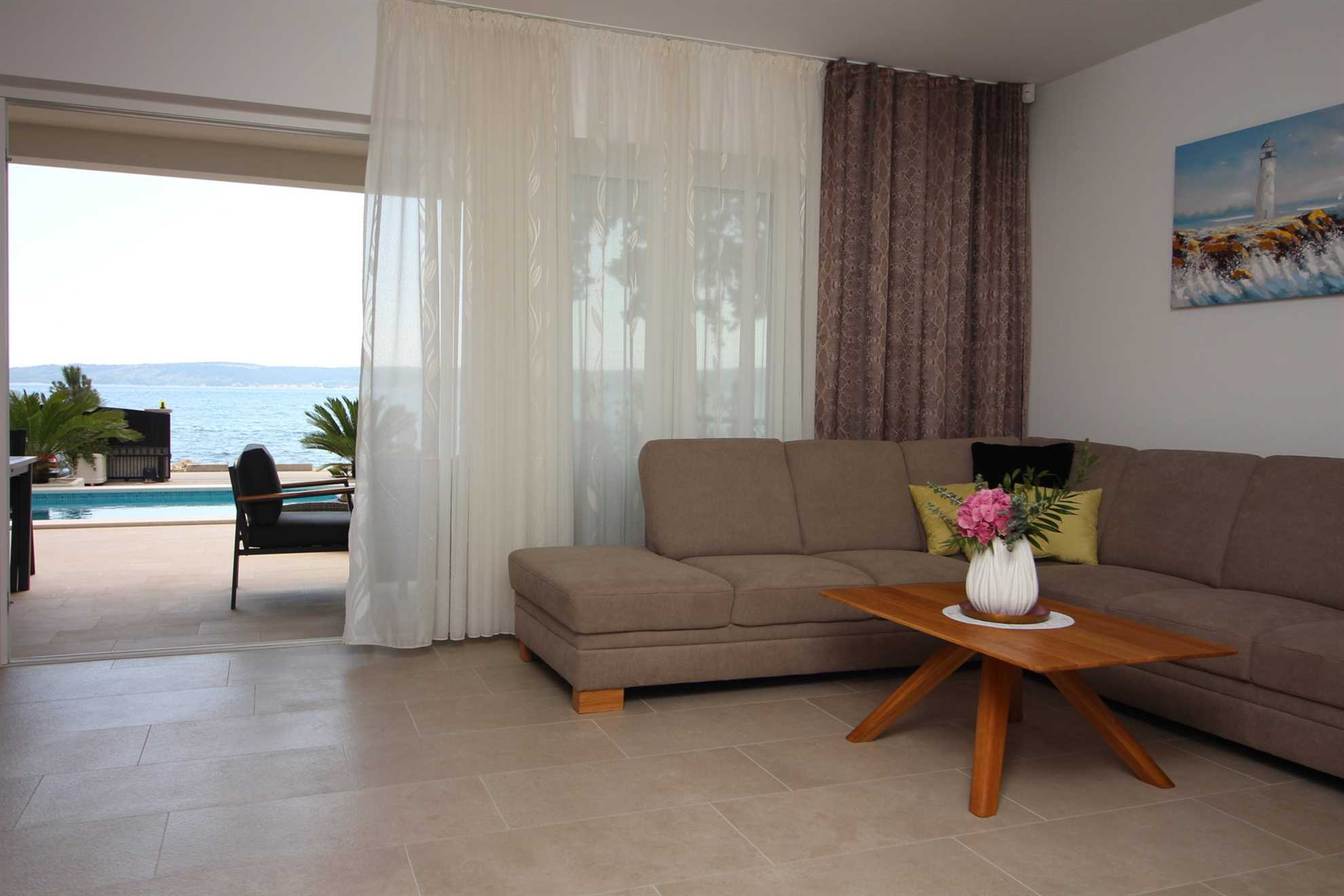 Beachfront Villa Sea Mystery with Pool
