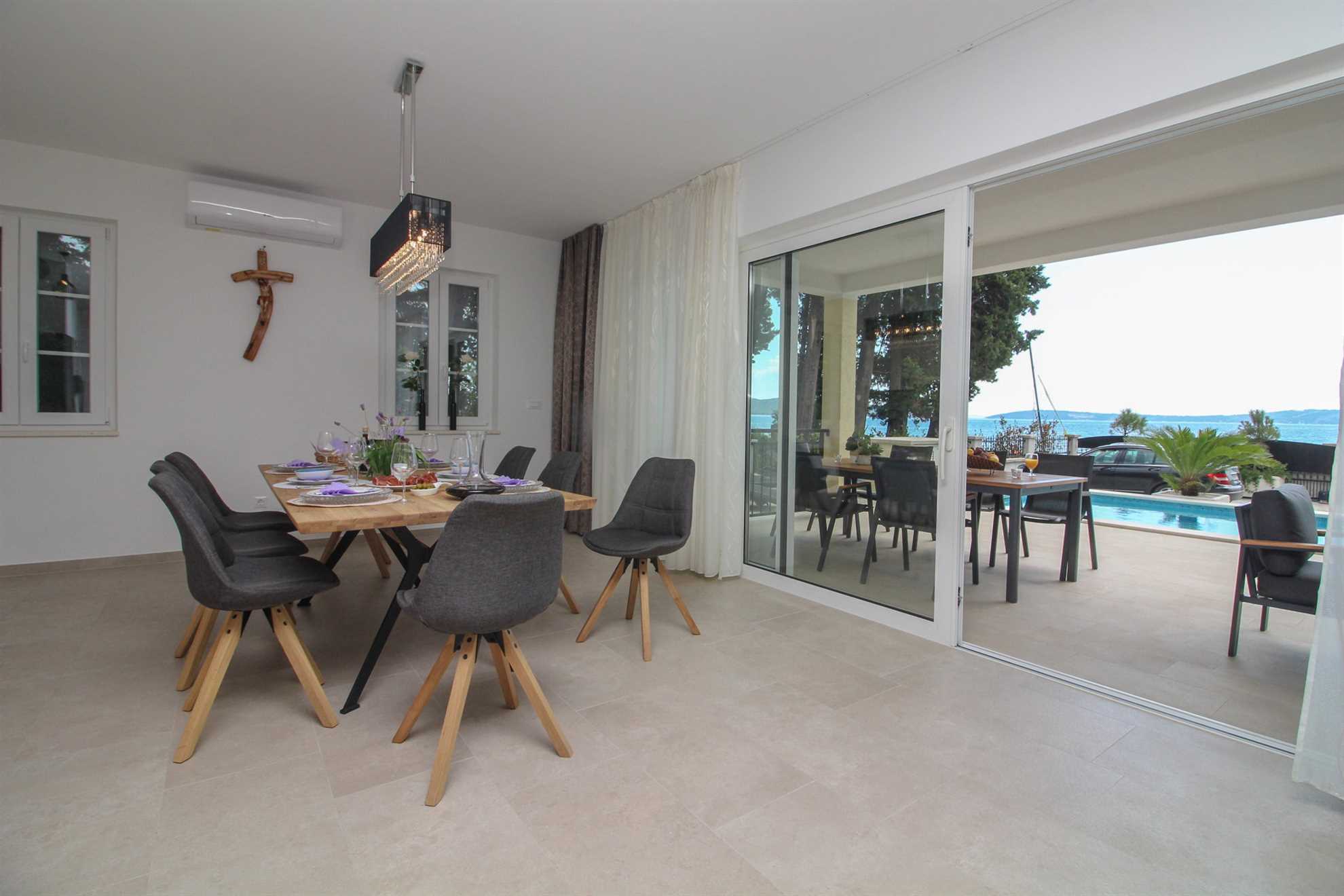 Beachfront Villa Sea Mystery with Pool