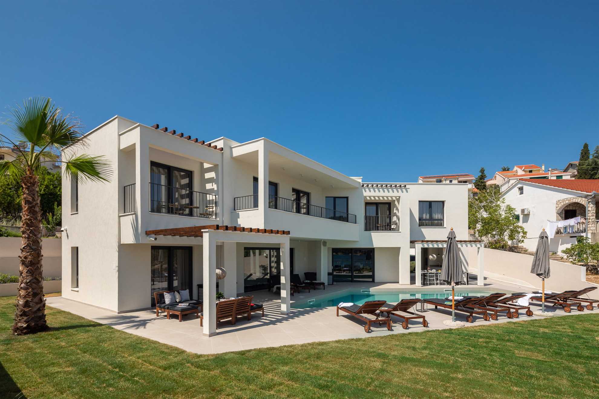 Beachfront Villa Sea Suprema with Pool