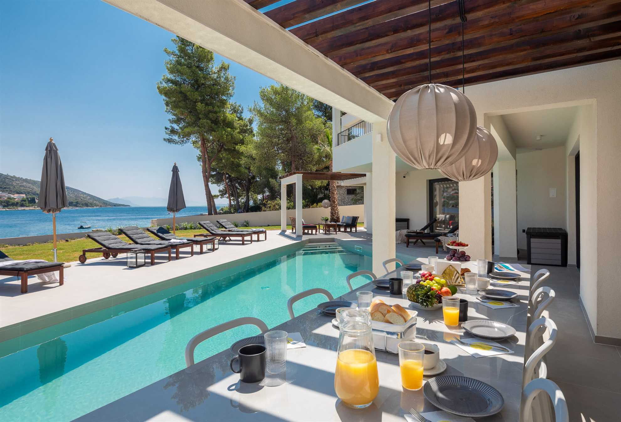 Beachfront Villa Sea Suprema with Pool