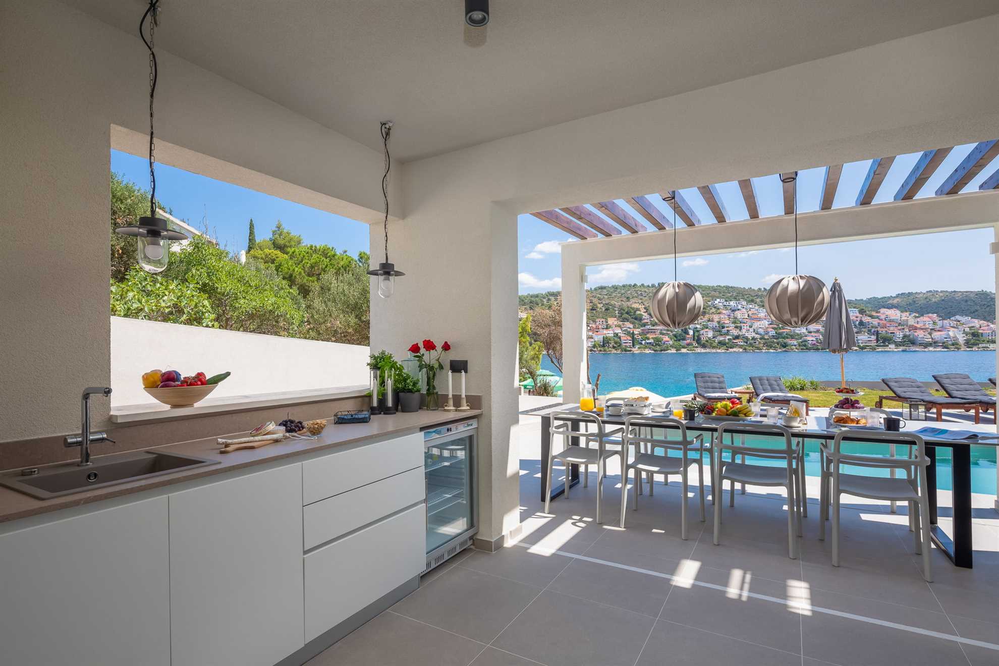 Beachfront Villa Sea Suprema with Pool