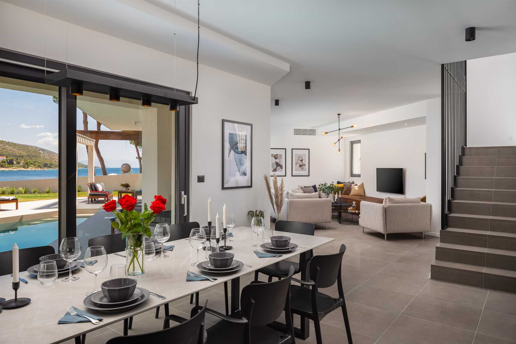 Beachfront Villa Sea Suprema with Pool