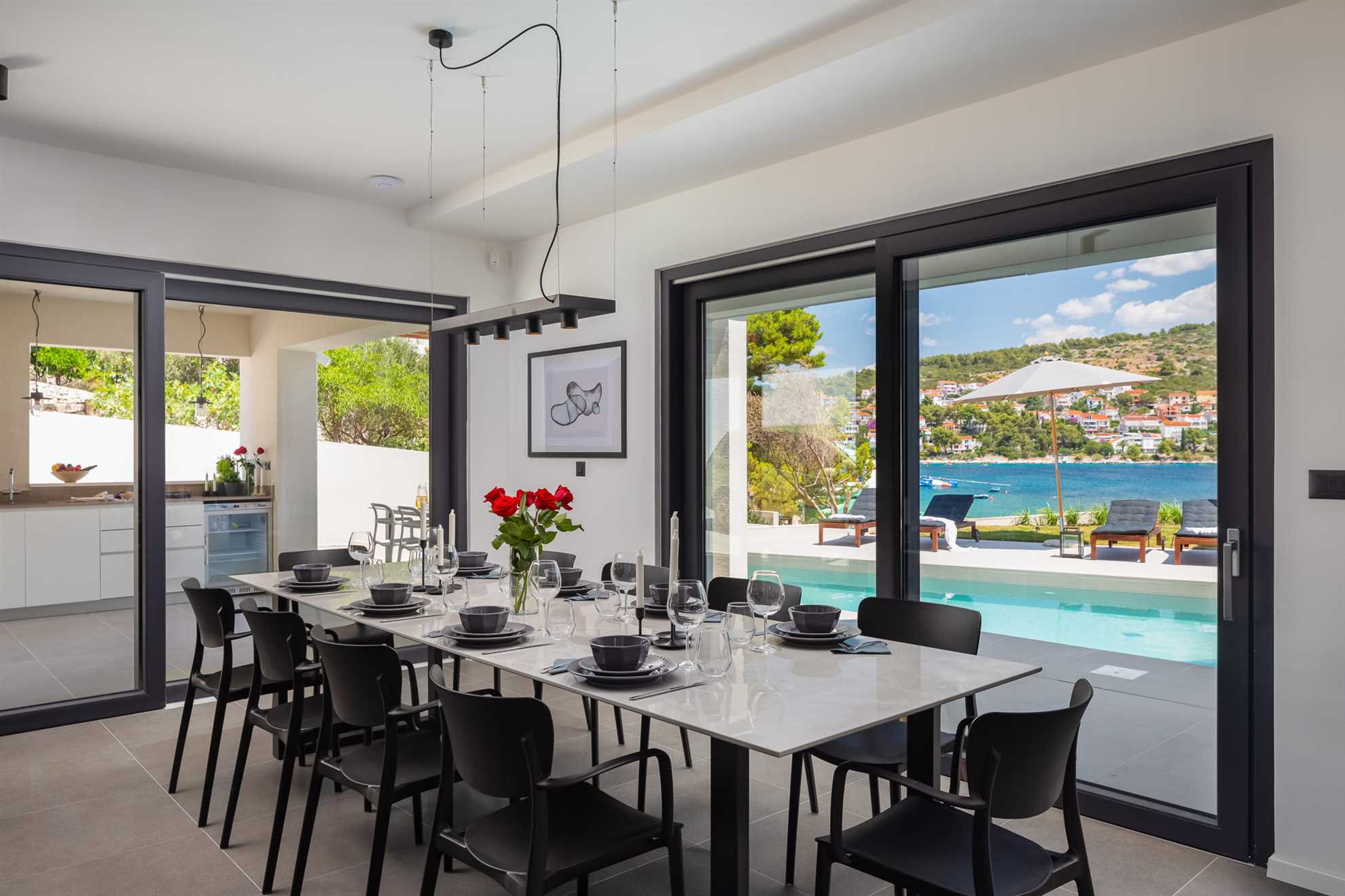 Beachfront Villa Sea Suprema with Pool