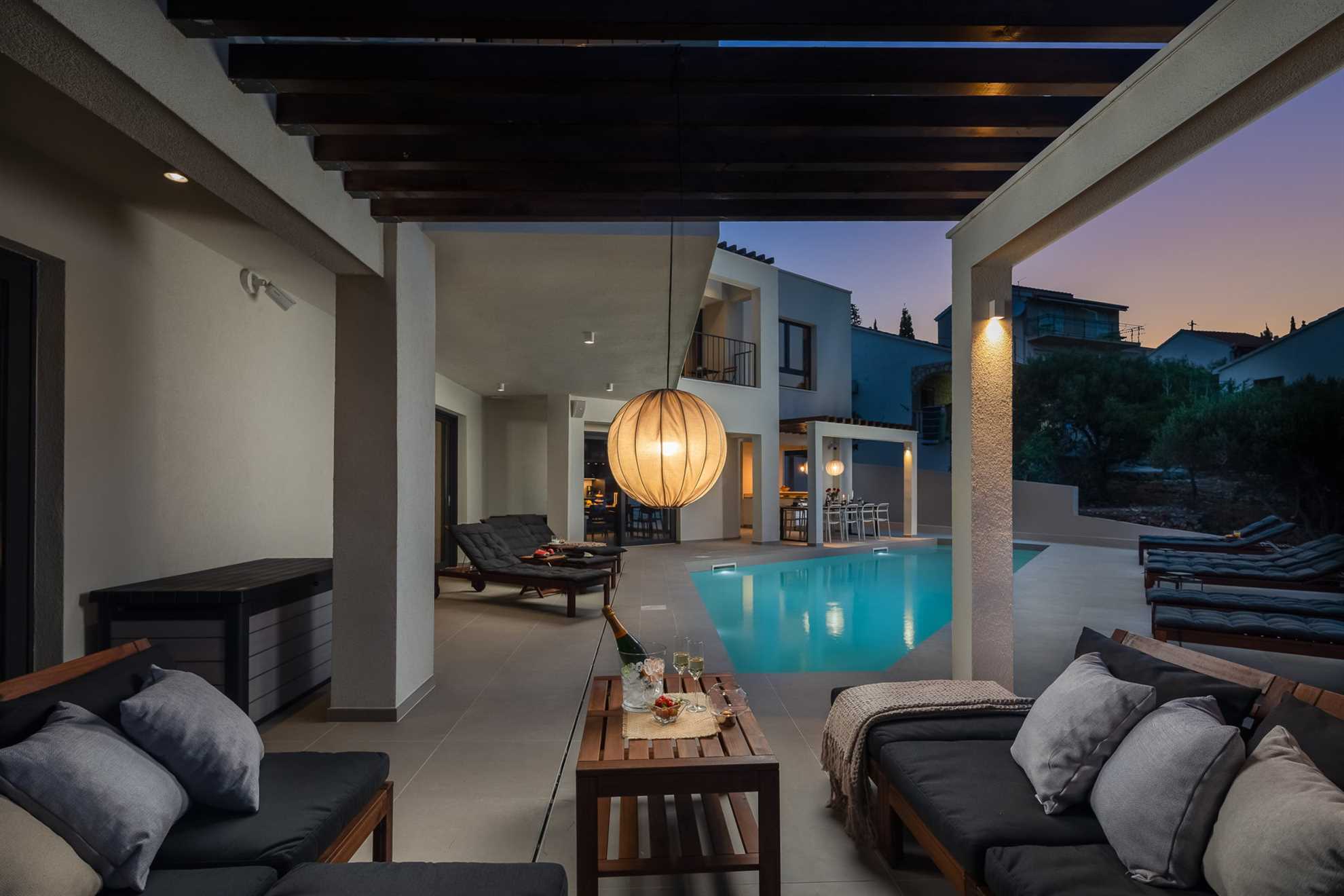Beachfront Villa Sea Suprema with Pool