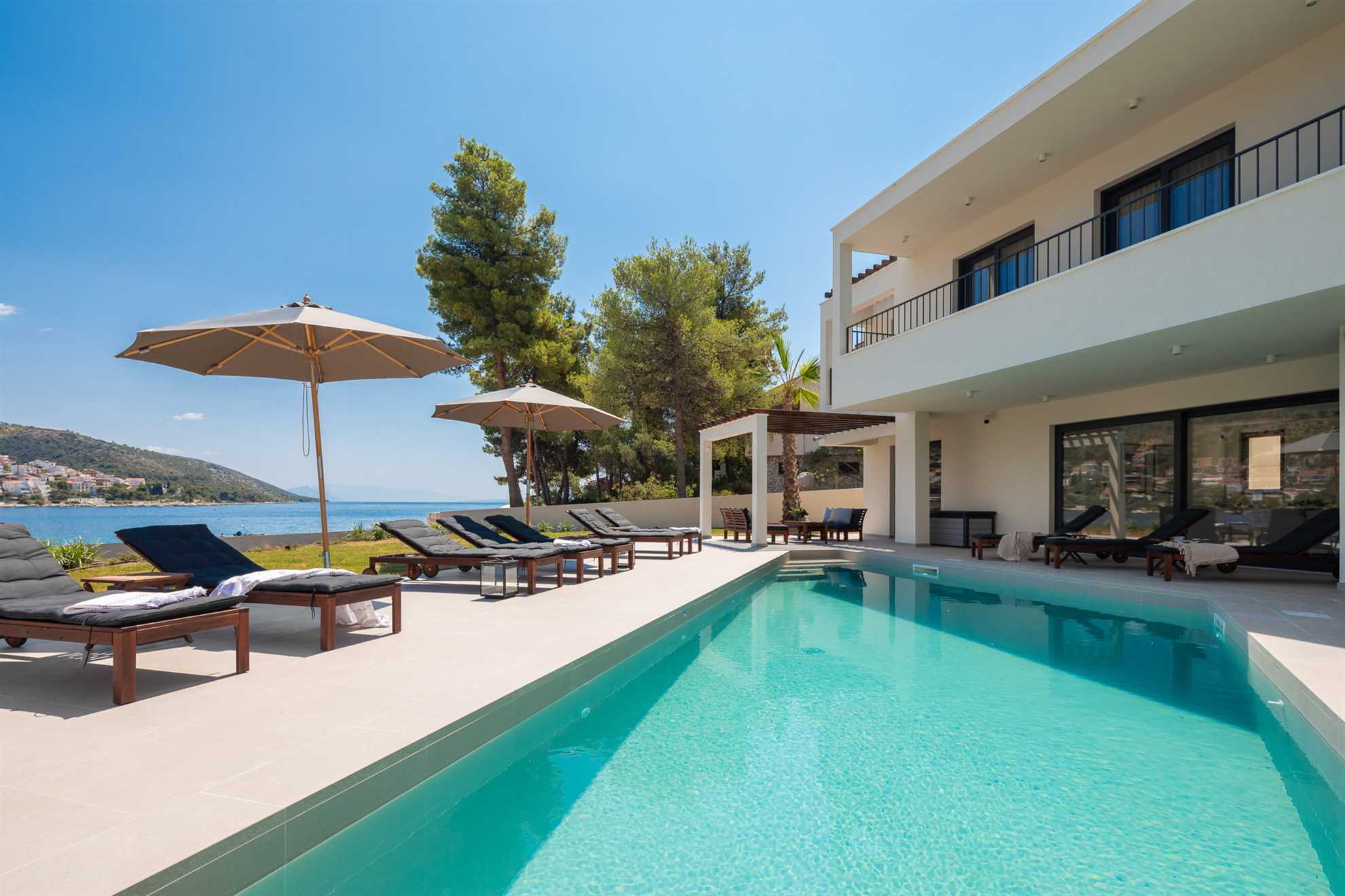 Beachfront Villa Sea Suprema with Pool