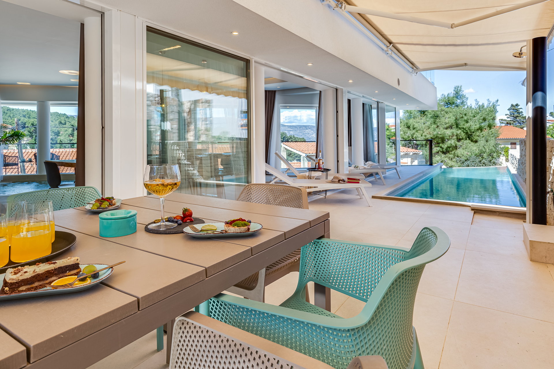 Luxury Villa Golden Hour with Pool