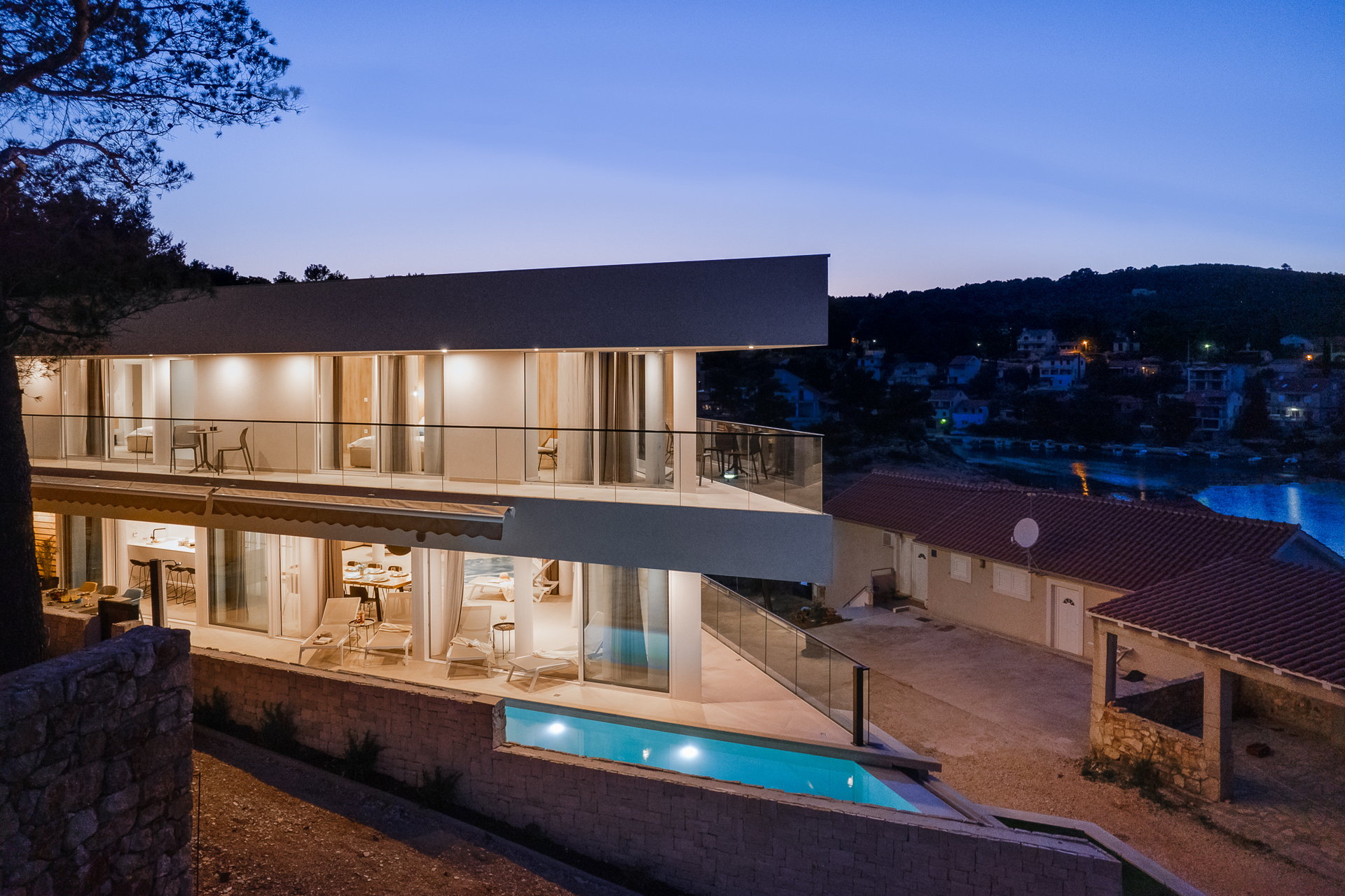 Luxury Villa Golden Hour with Pool