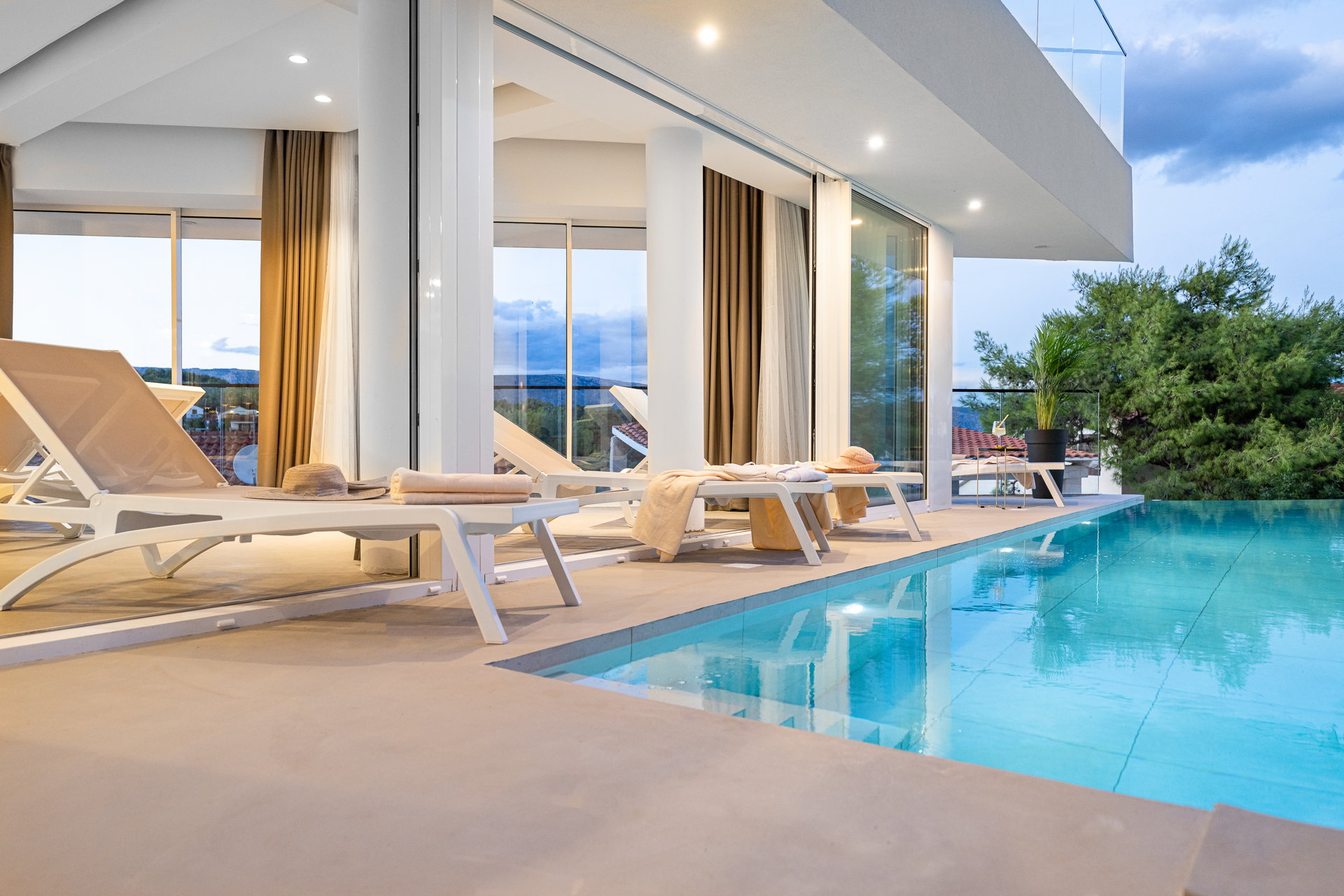 Luxury Villa Golden Hour with Pool