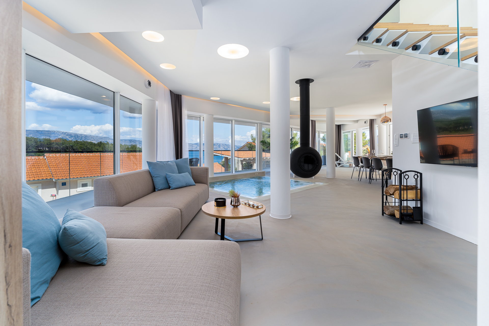Luxury Villa Golden Hour with Pool