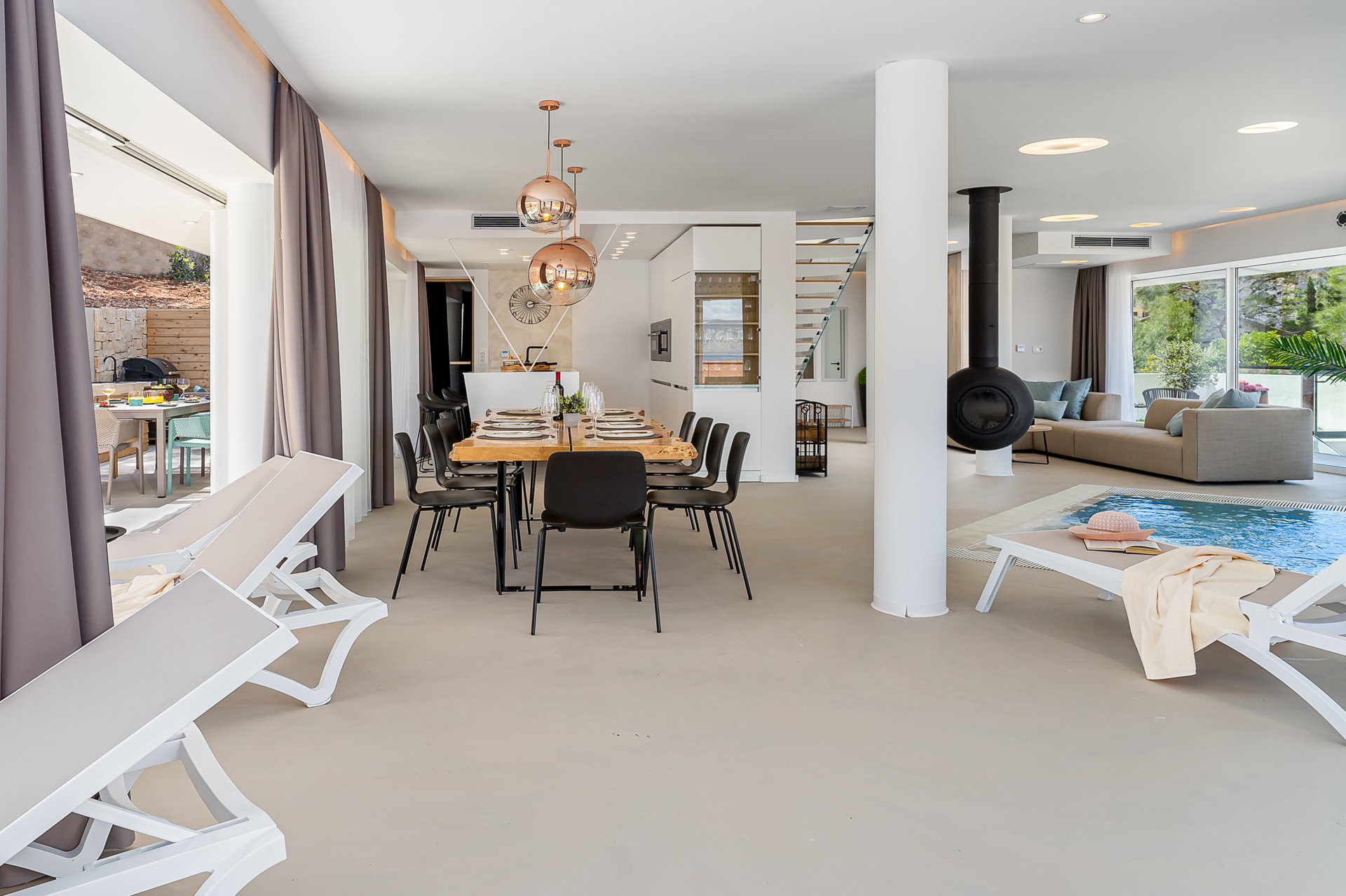 Luxury Villa Golden Hour with Pool
