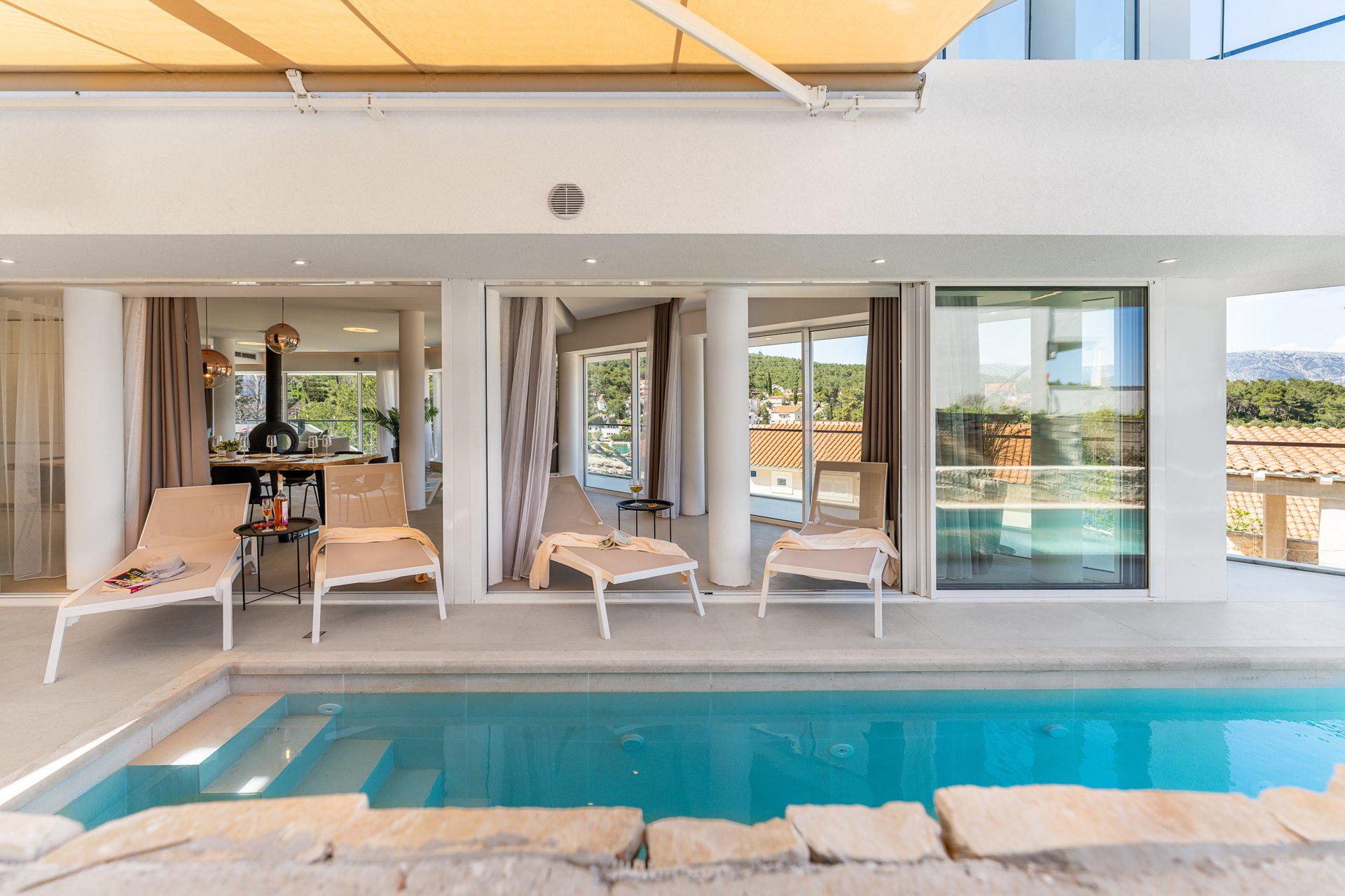 Luxury Villa Golden Hour with Pool