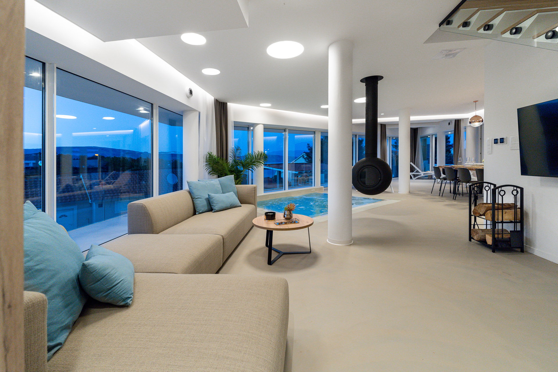 Luxury Villa Golden Hour with Pool