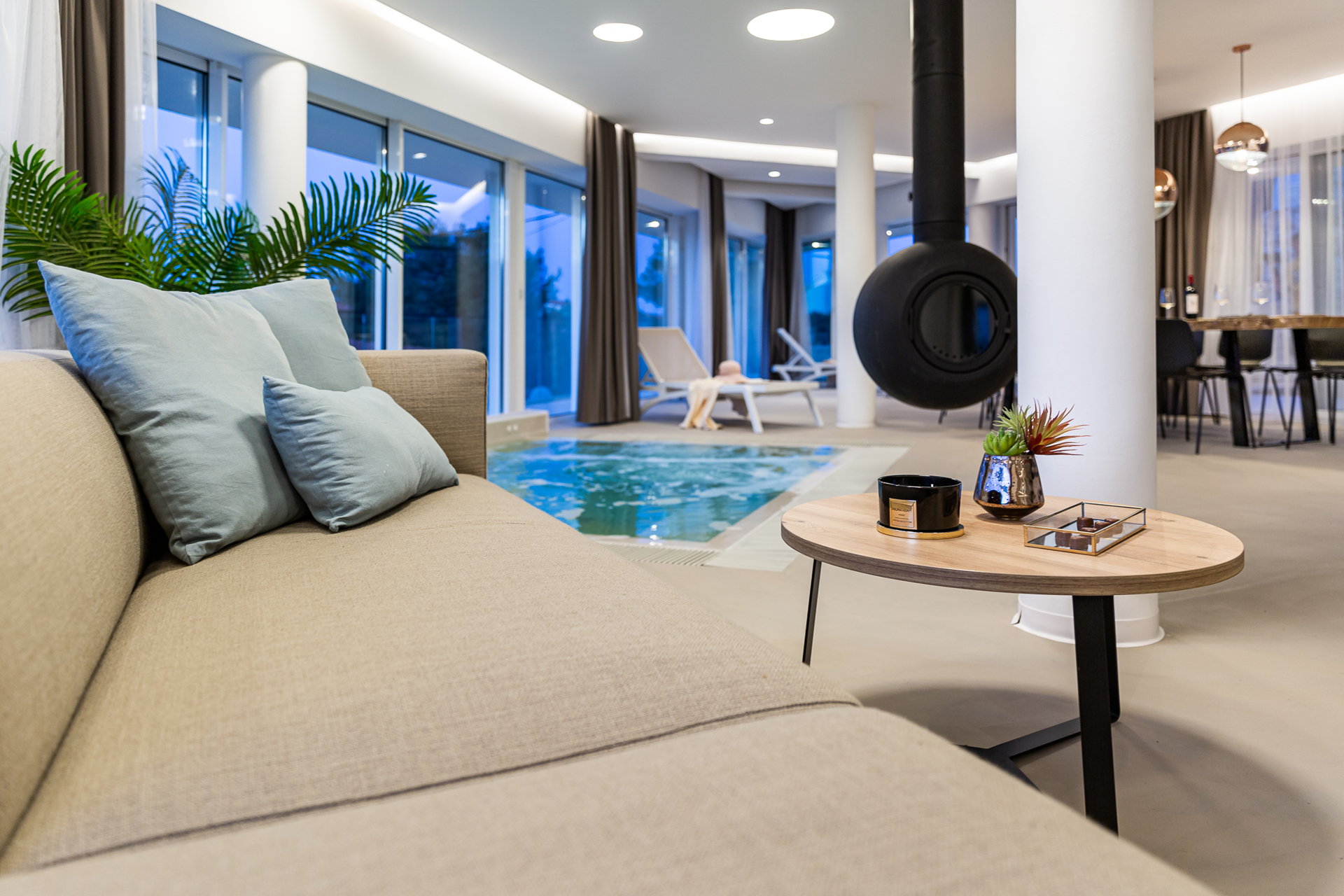 Luxury Villa Golden Hour with Pool