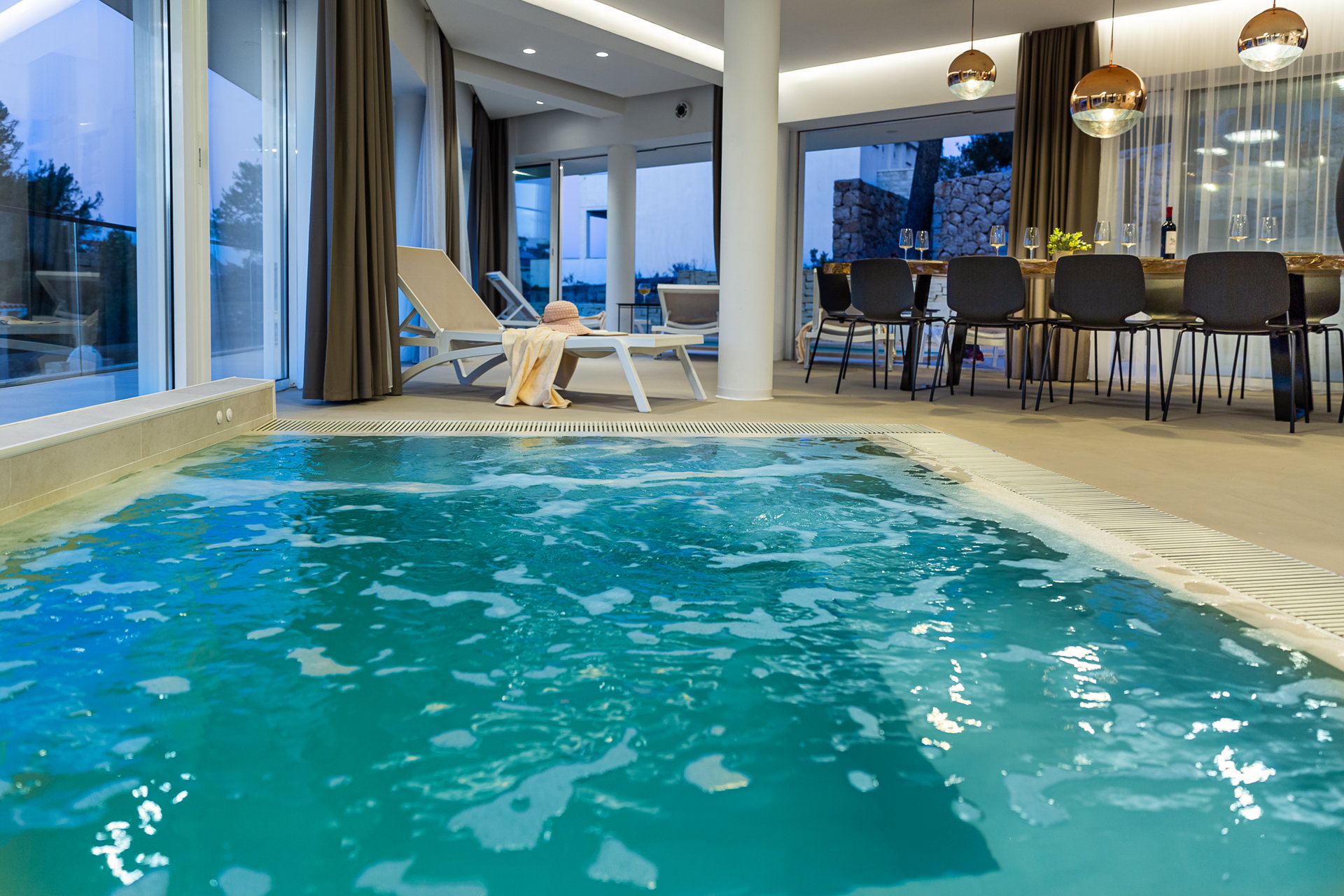 Luxury Villa Golden Hour with Pool