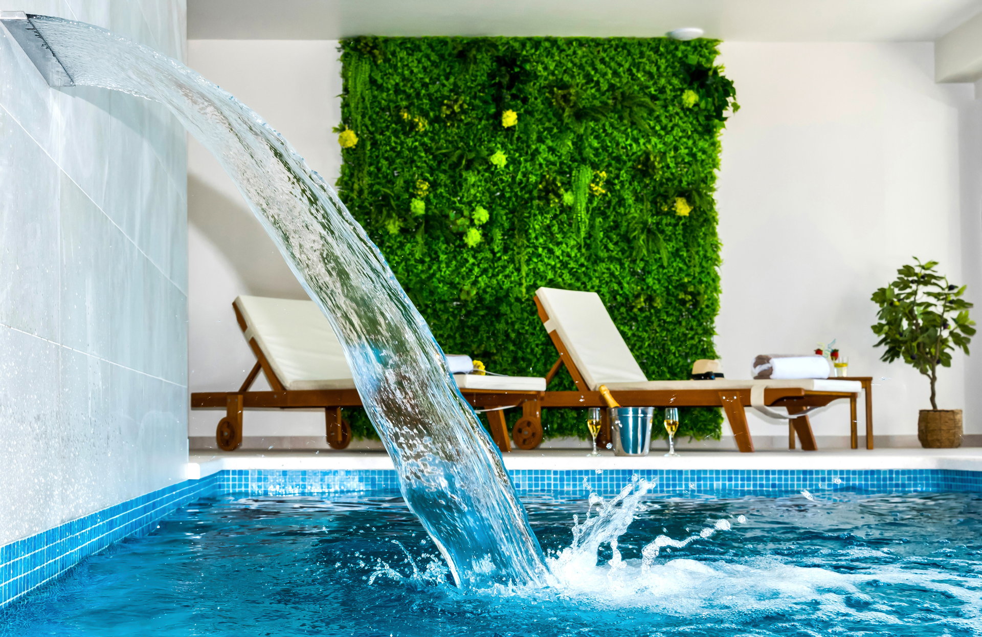 Luxury Villa Diorama with Pool