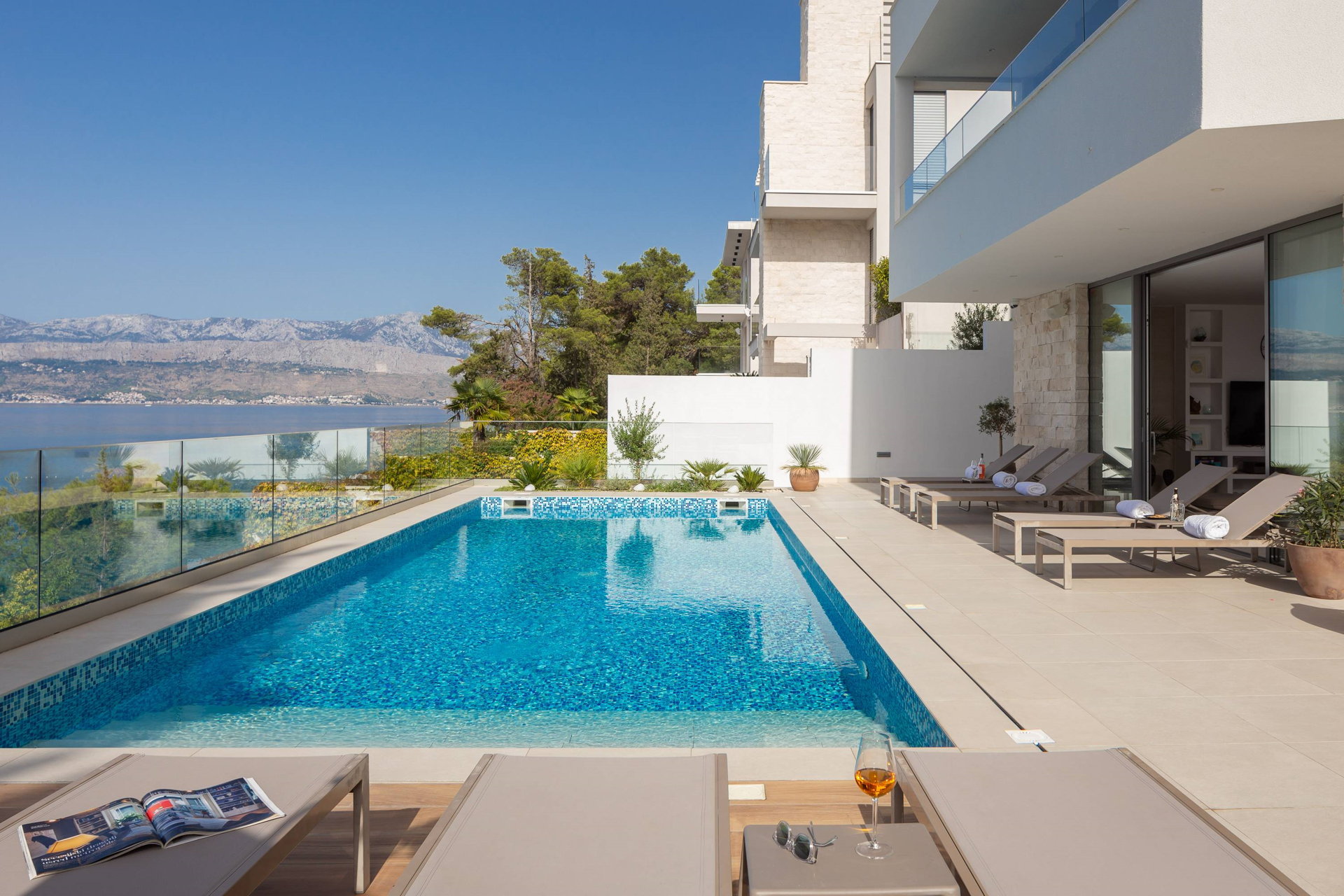 Beachfront Villa Charisma with Pool