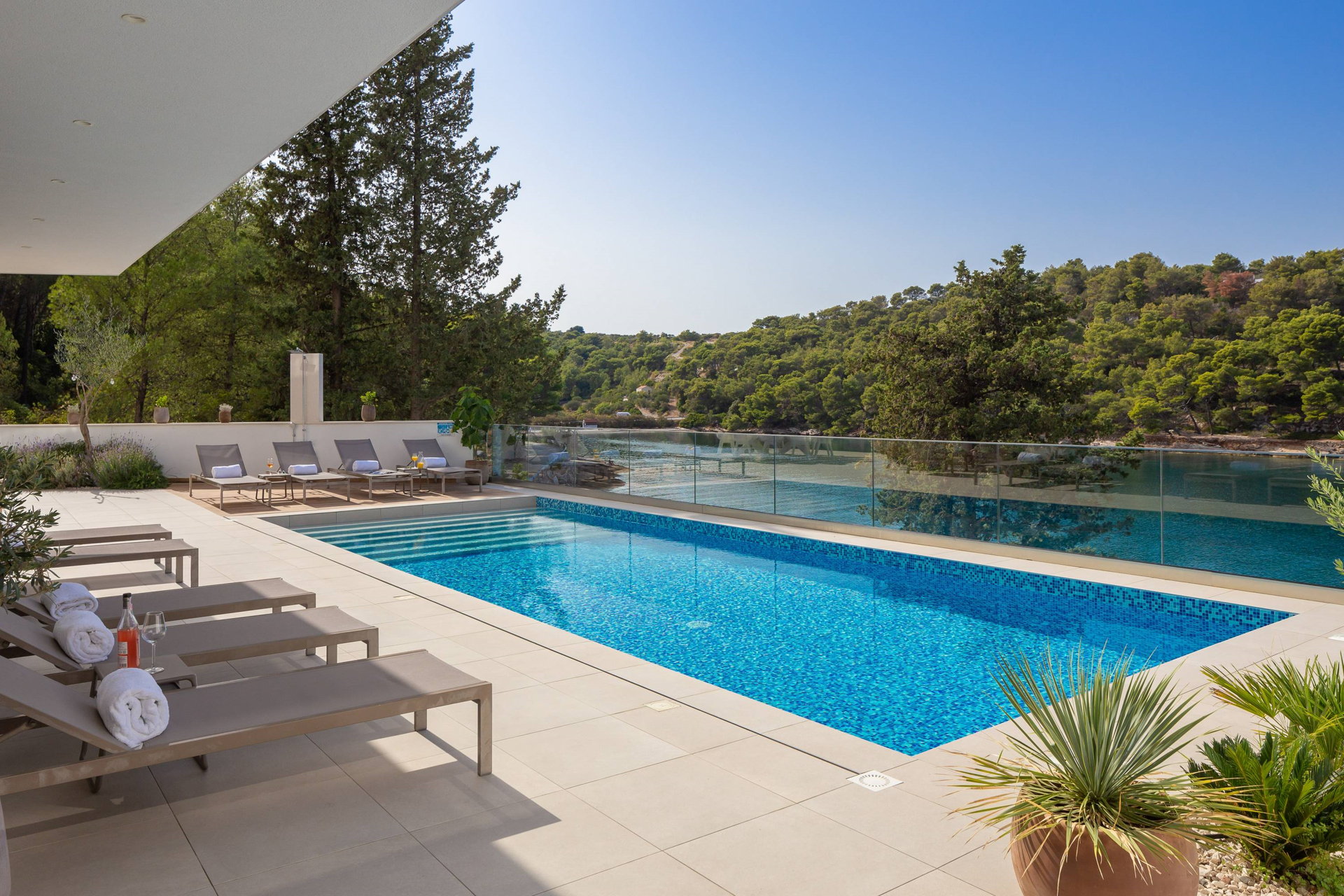 Beachfront Villa Charisma with Pool